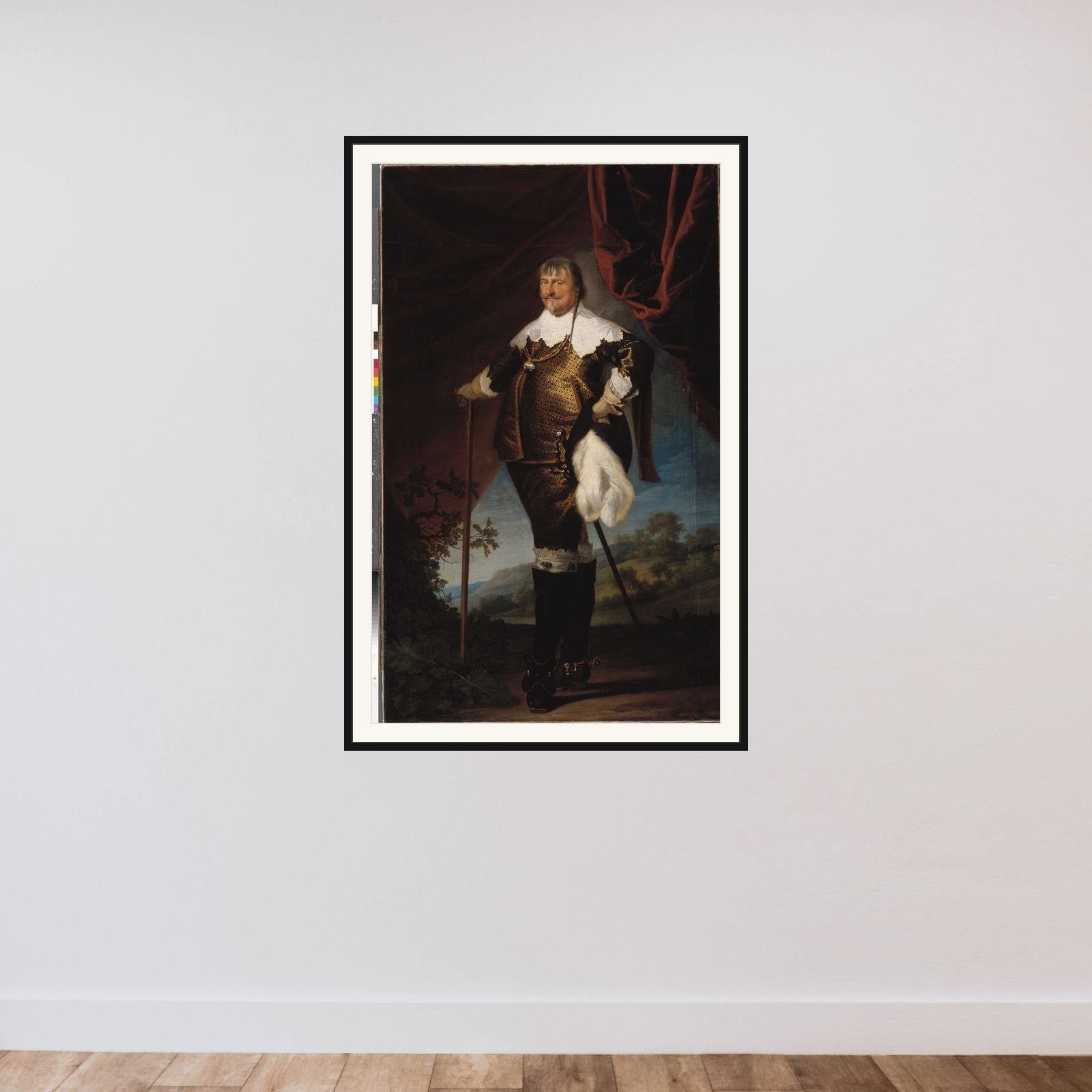 Christian IV framed — shown to scale