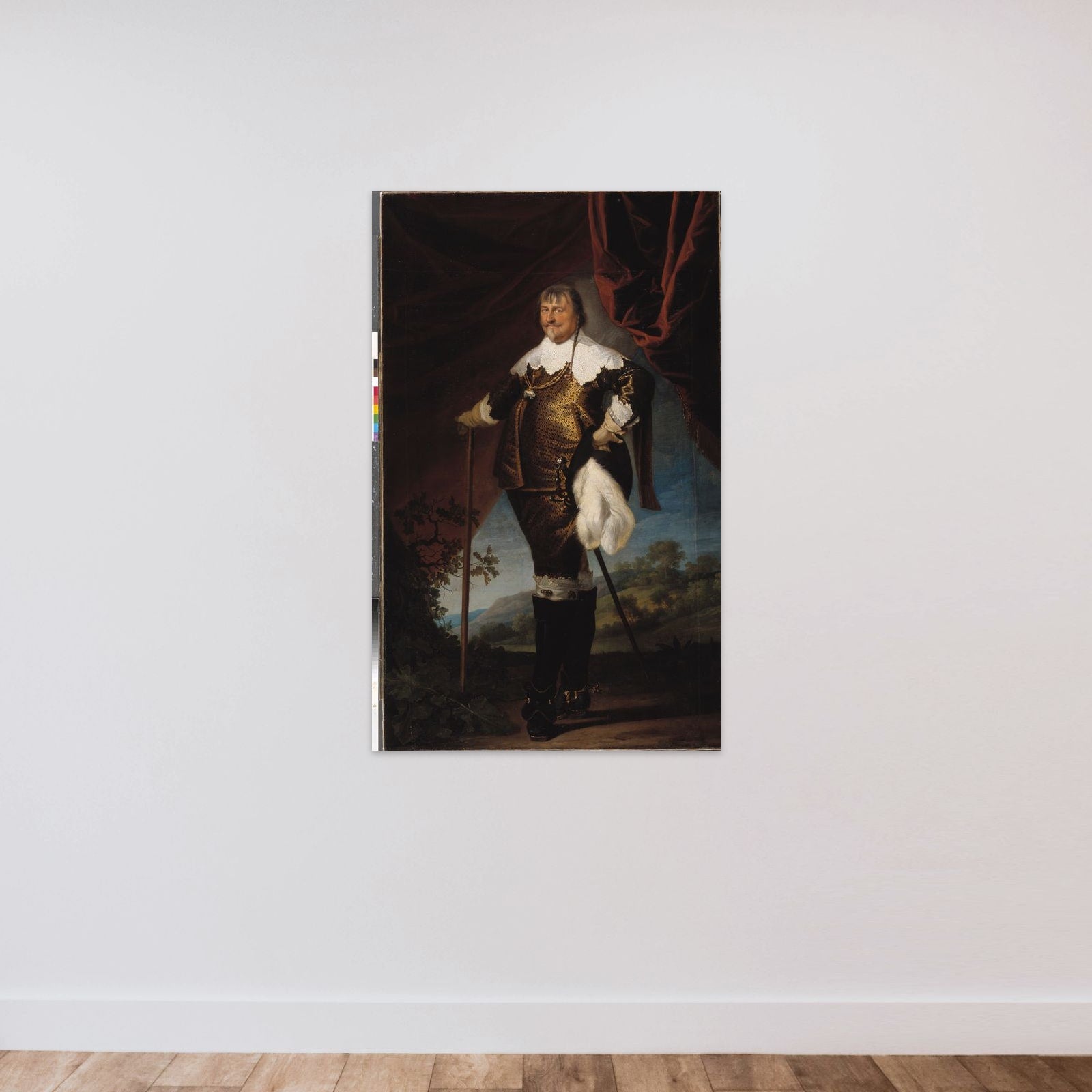 Christian IV unframed — shown to scale