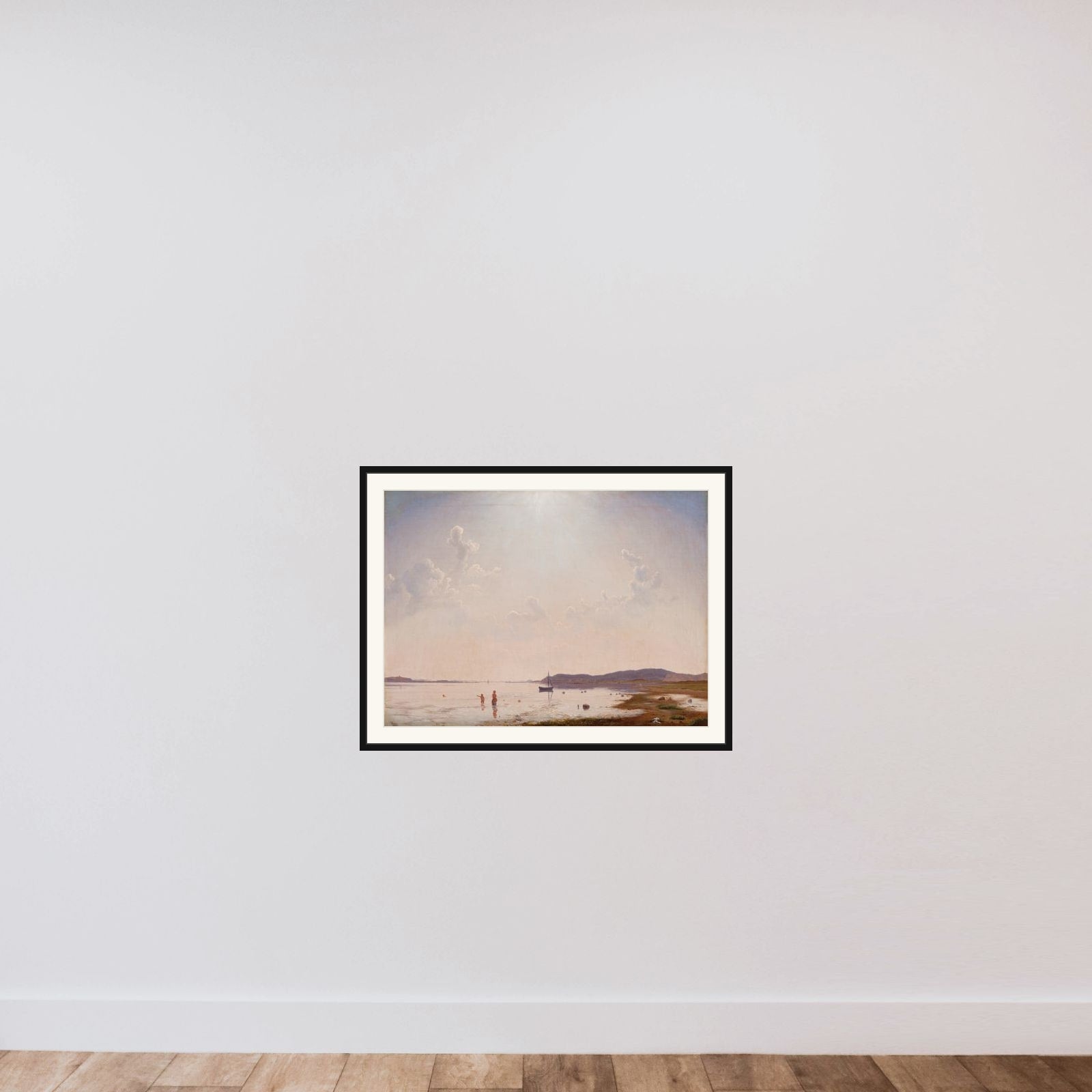 Roskilde Fjord nær Frederikssund framed — shown to scale