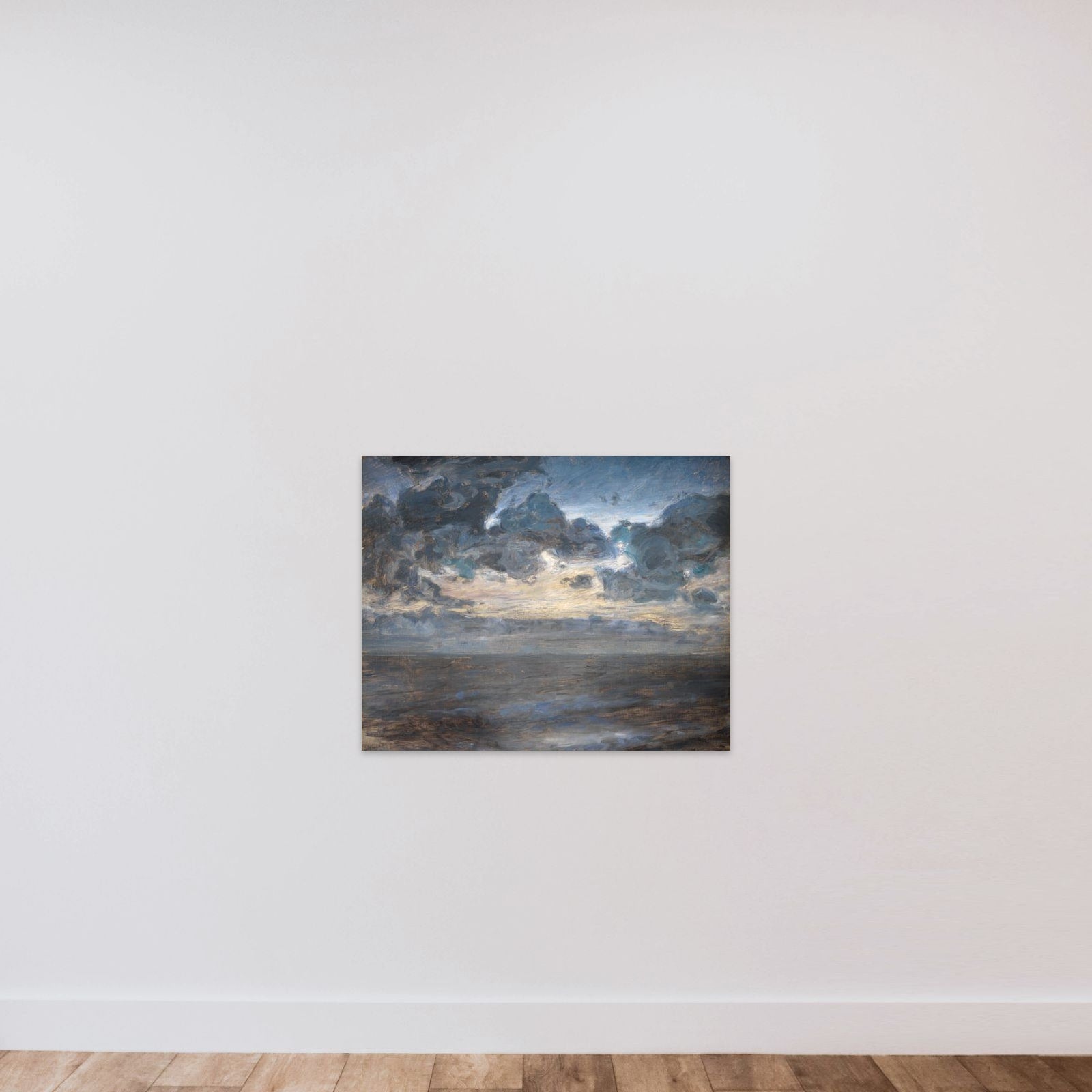 Skt. Hans nat ved Tisvilde strand unframed — shown to scale