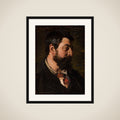Portræt af den franske maler Alfred Guillou framed