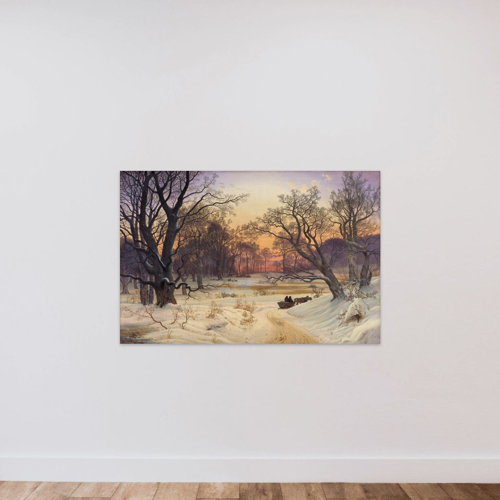 Vinteraften i en skov unframed — shown to scale