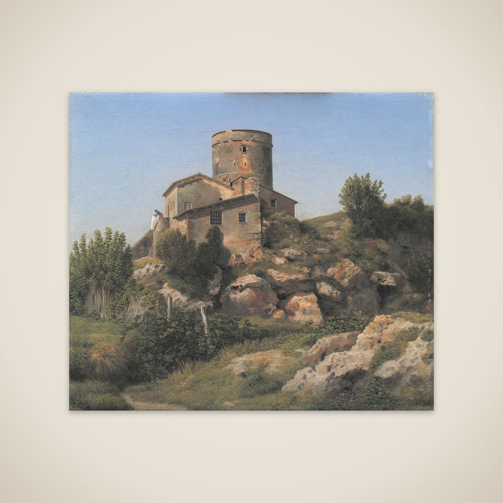 En bygning ved Tor di Quinto uden for Rom unframed print