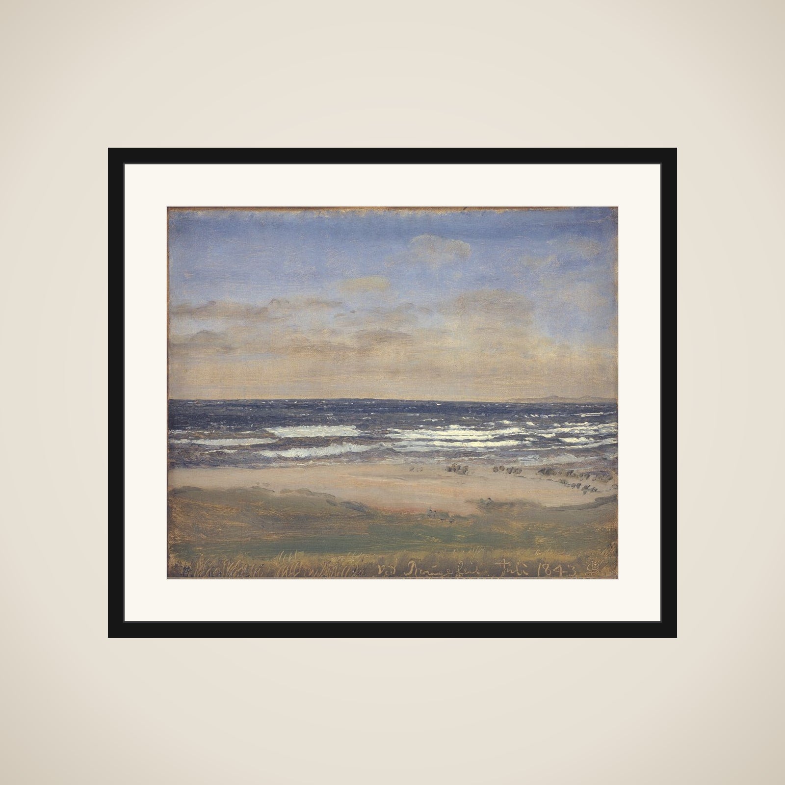 Strandbillede, Rågeleje framed