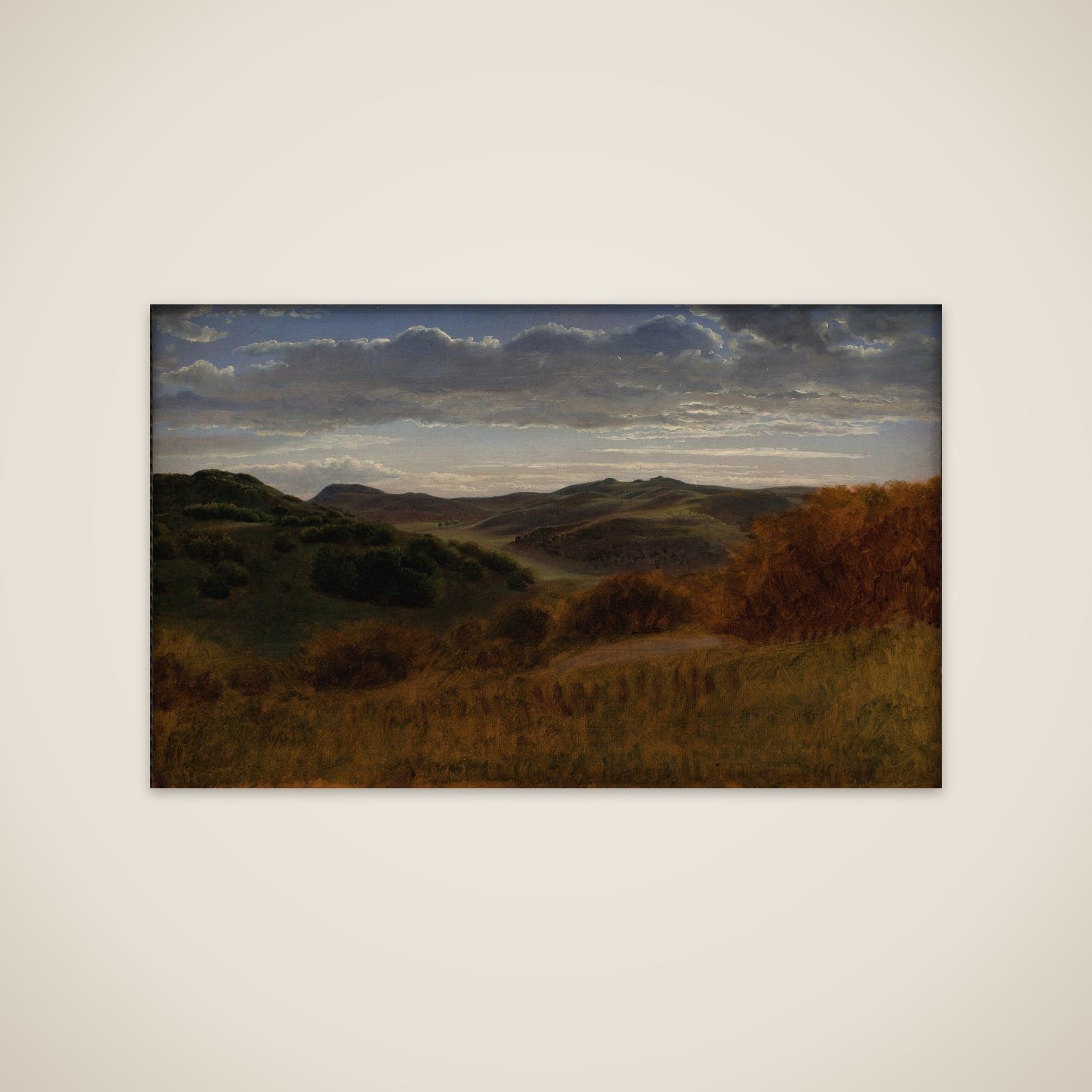 Bakkedrag bag Møns Klint (Jydeleje) unframed print