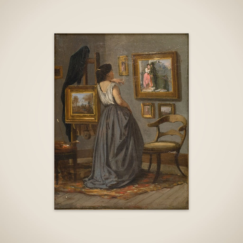 En dame i atelieret unframed print