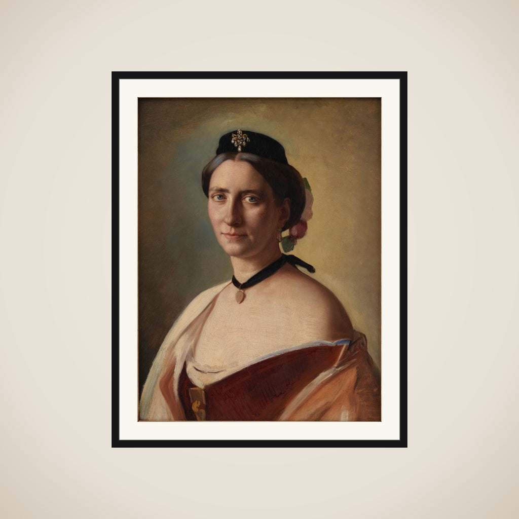 Kunstnerens hustru, fru Alma Bloch, f. Trepka framed