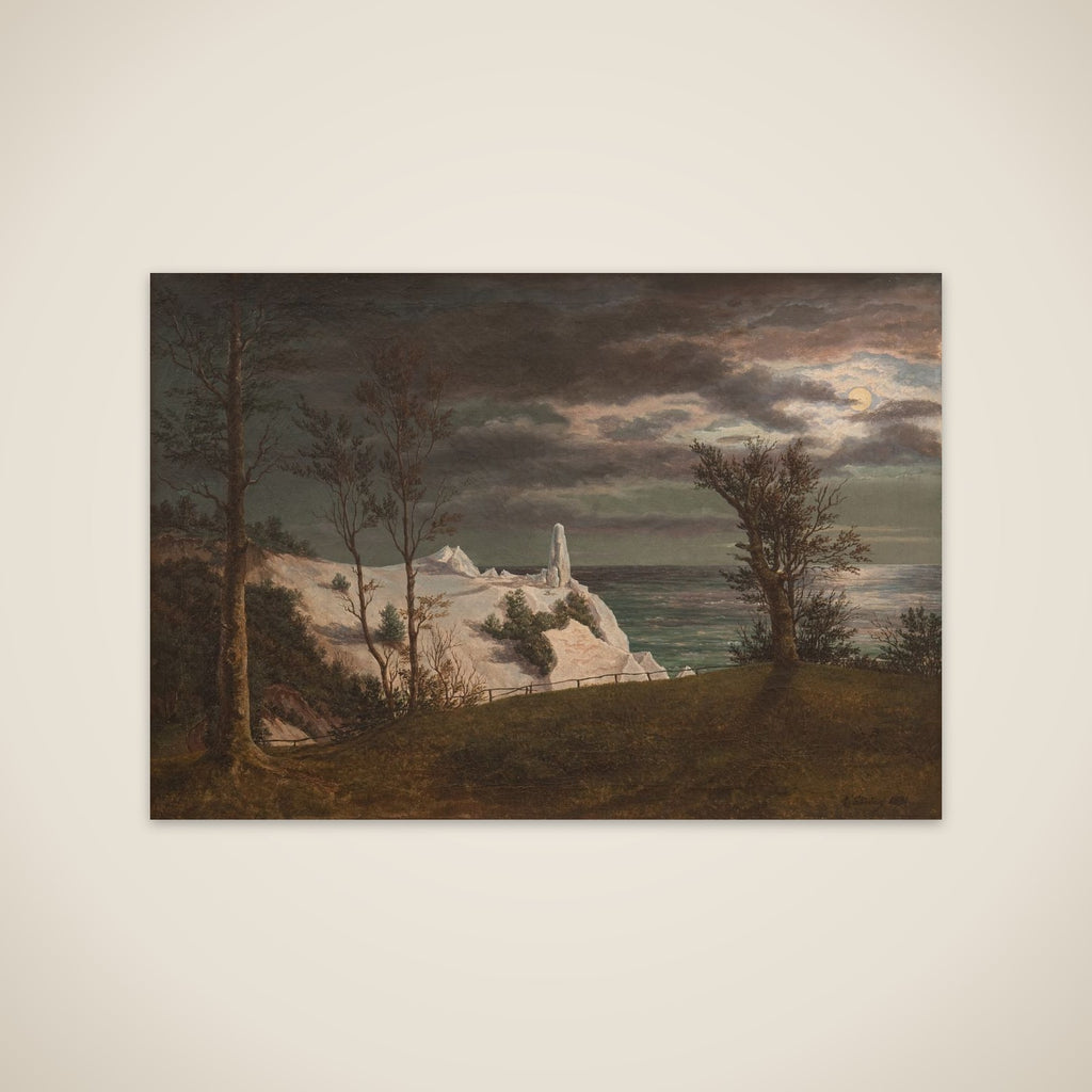Sommerspiret på Møns Klint. Måneskin unframed print