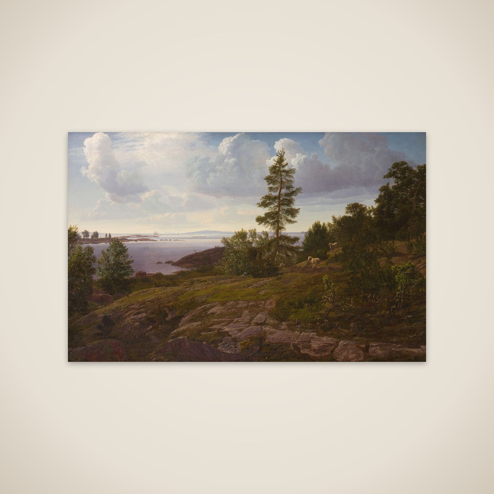 Udsigt over skærgården ved Elleholm i Blekinge unframed print