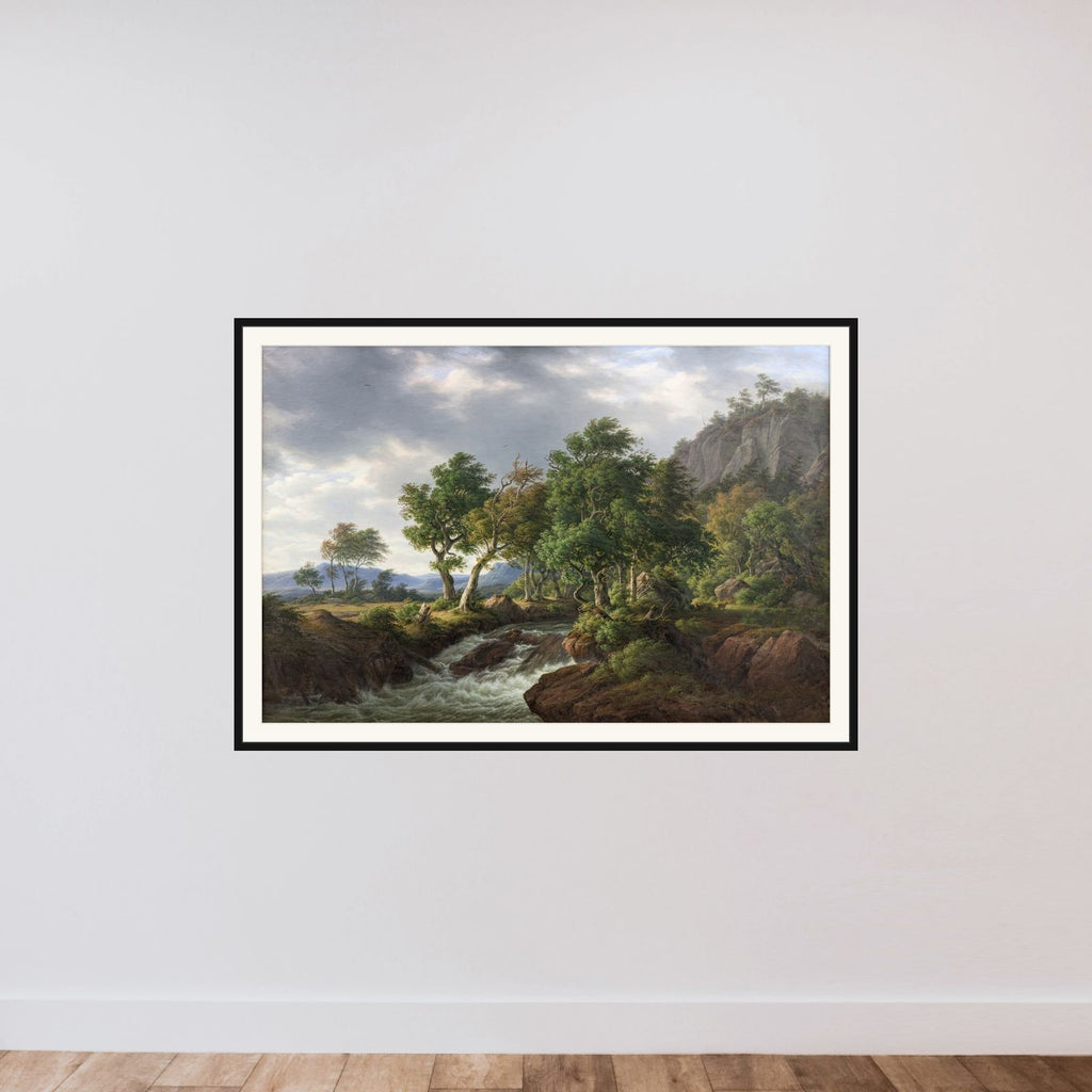 Klippelandskab. Djupadal i Bleking framed — shown to scale