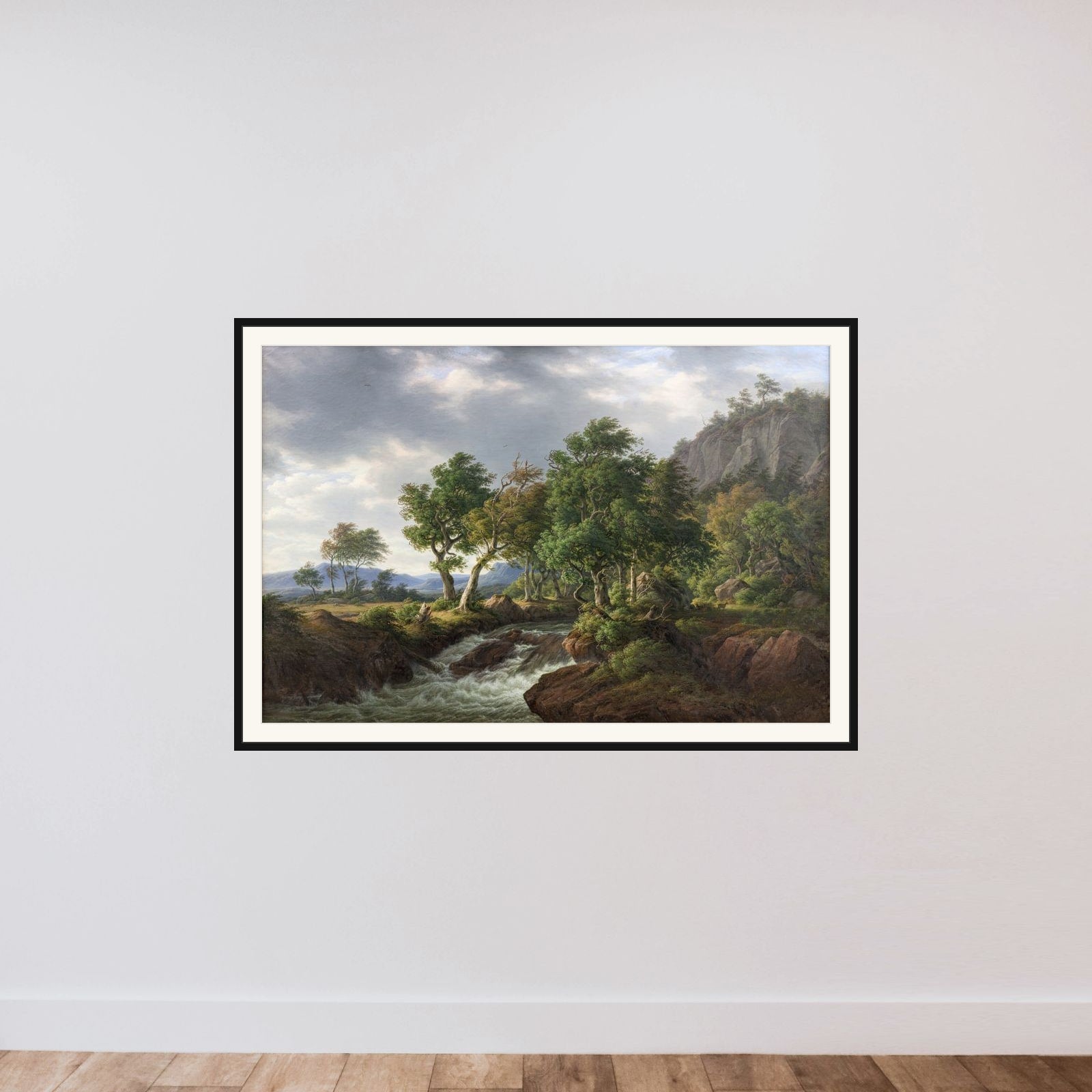 Klippelandskab. Djupadal i Bleking framed — shown to scale