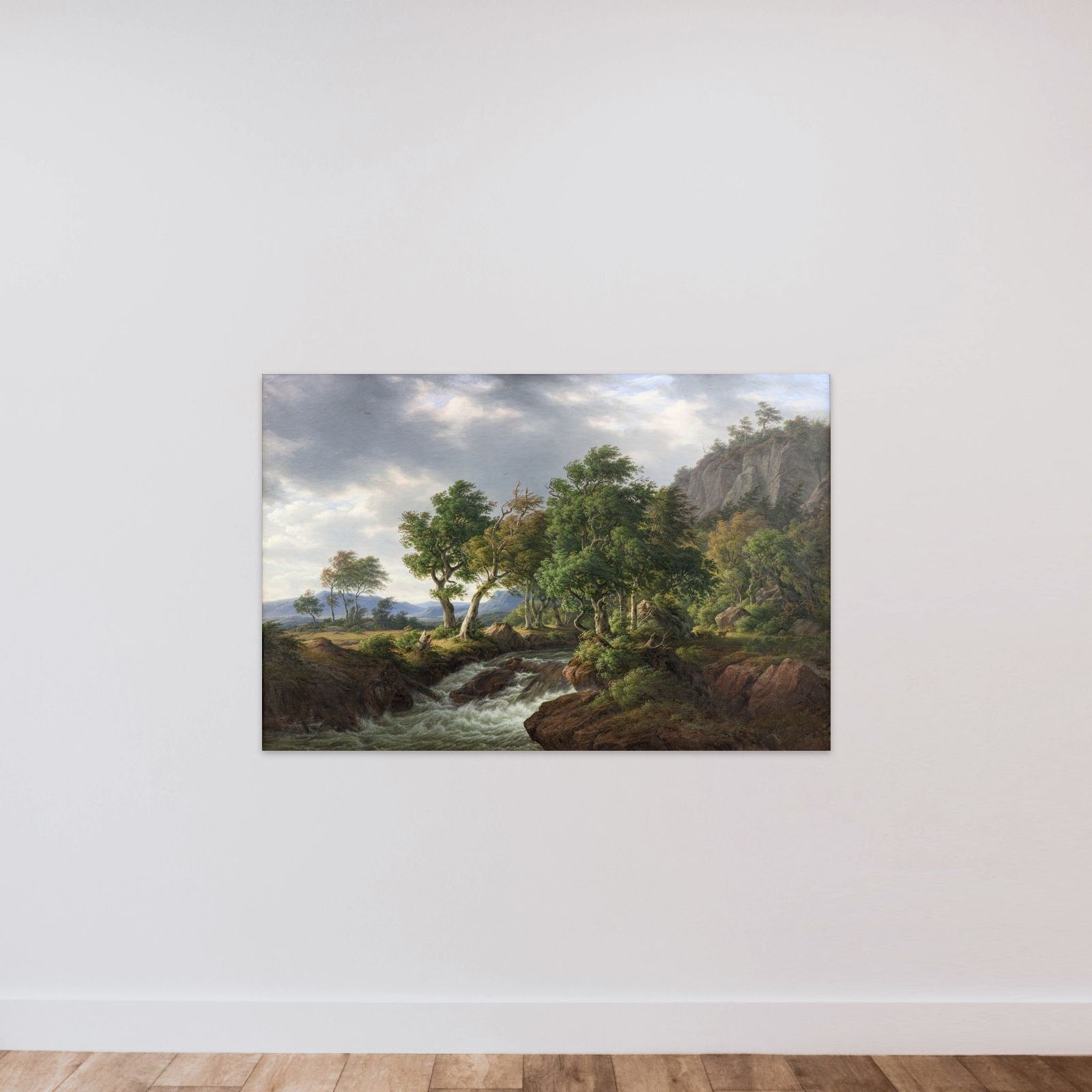 Klippelandskab. Djupadal i Bleking unframed — shown to scale