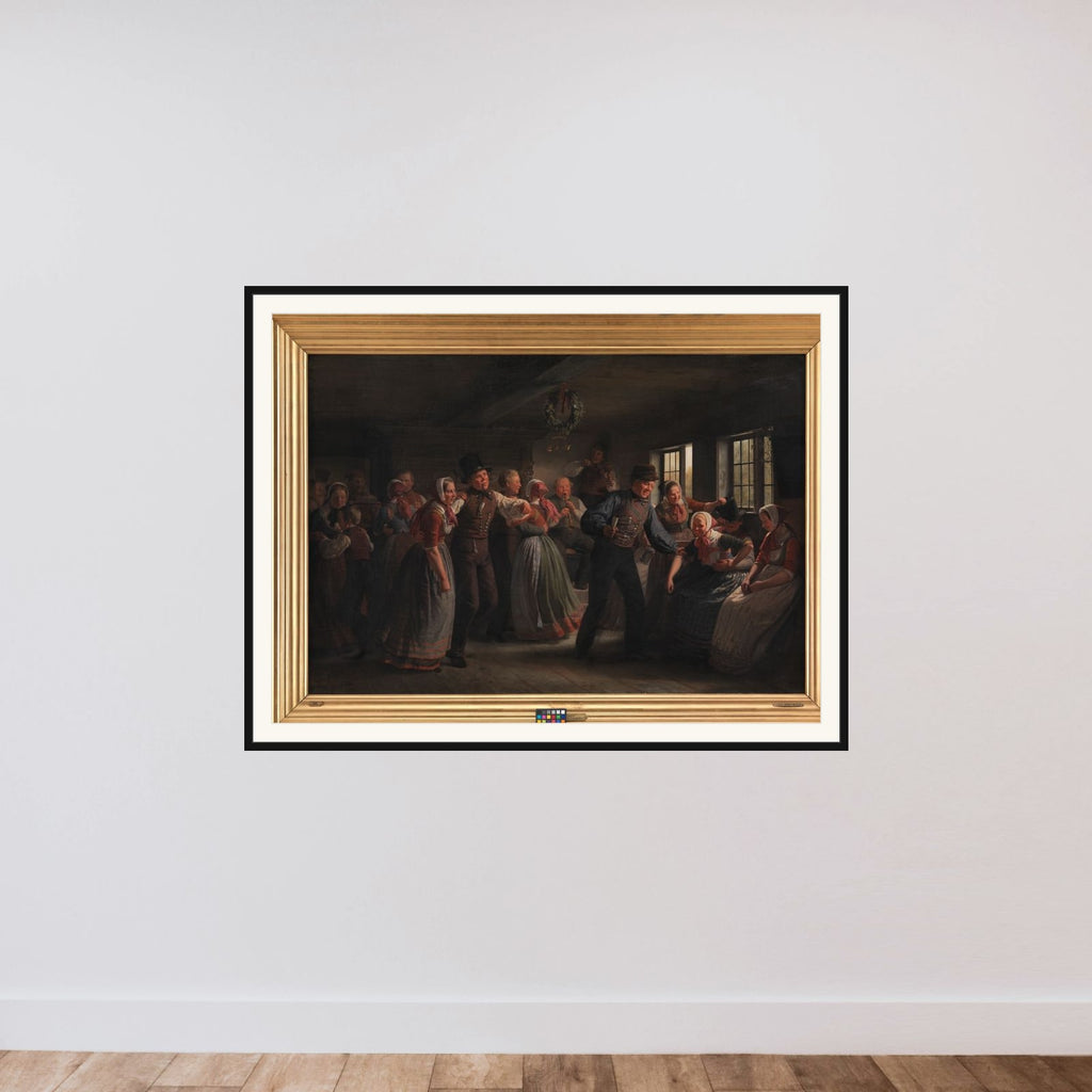 Et bondegilde på Hedeboegnen framed — shown to scale