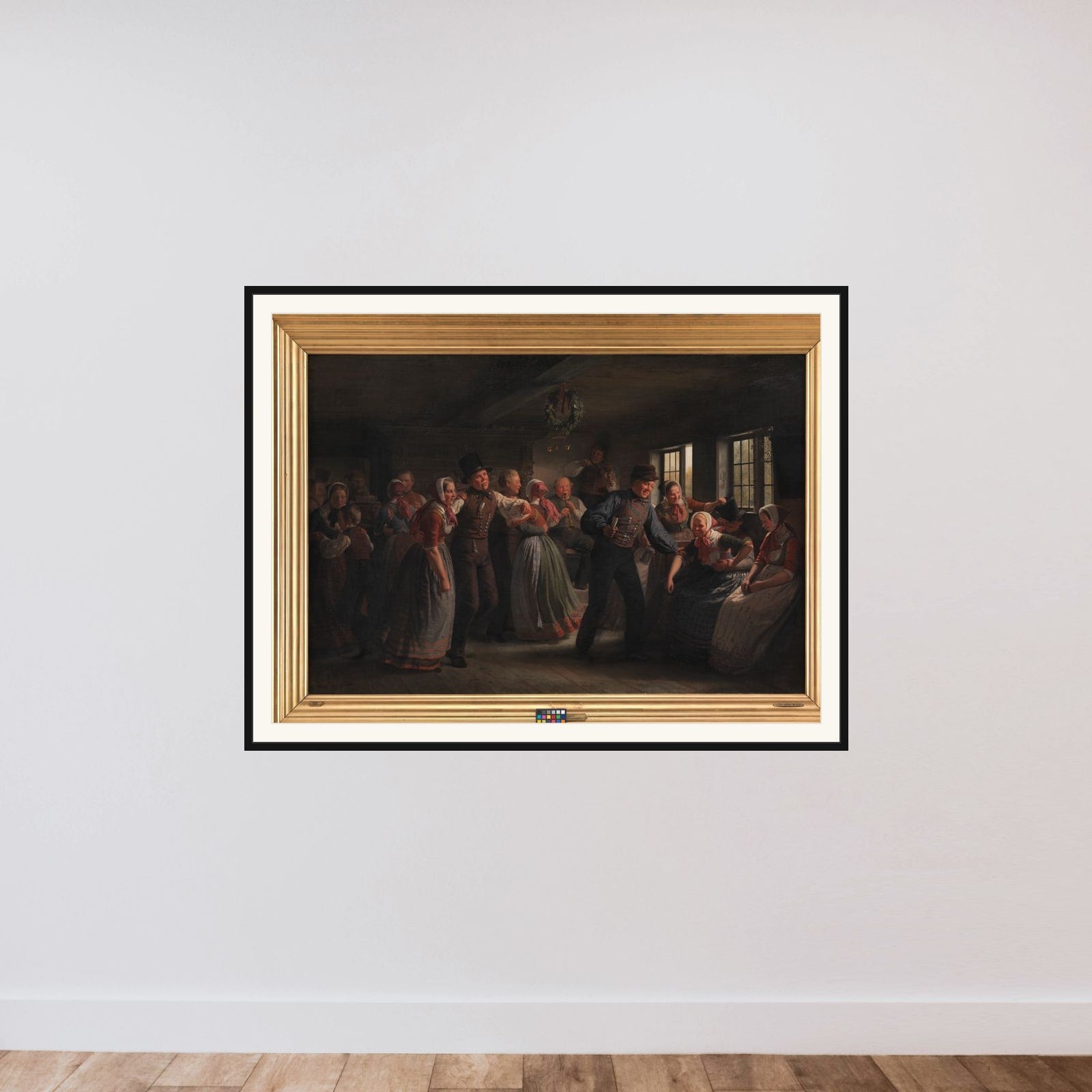 Et bondegilde på Hedeboegnen framed — shown to scale