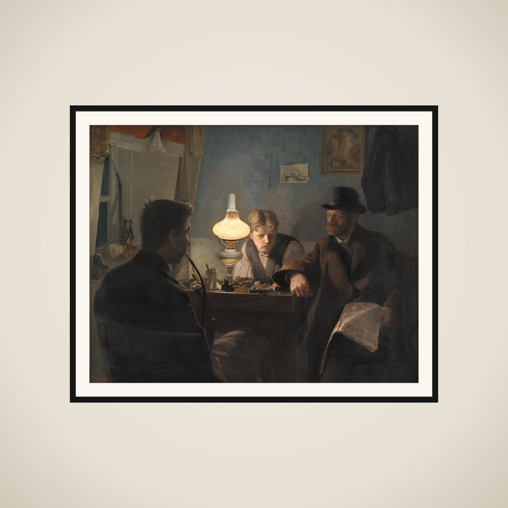 Et besøg i et skomagerværksted framed