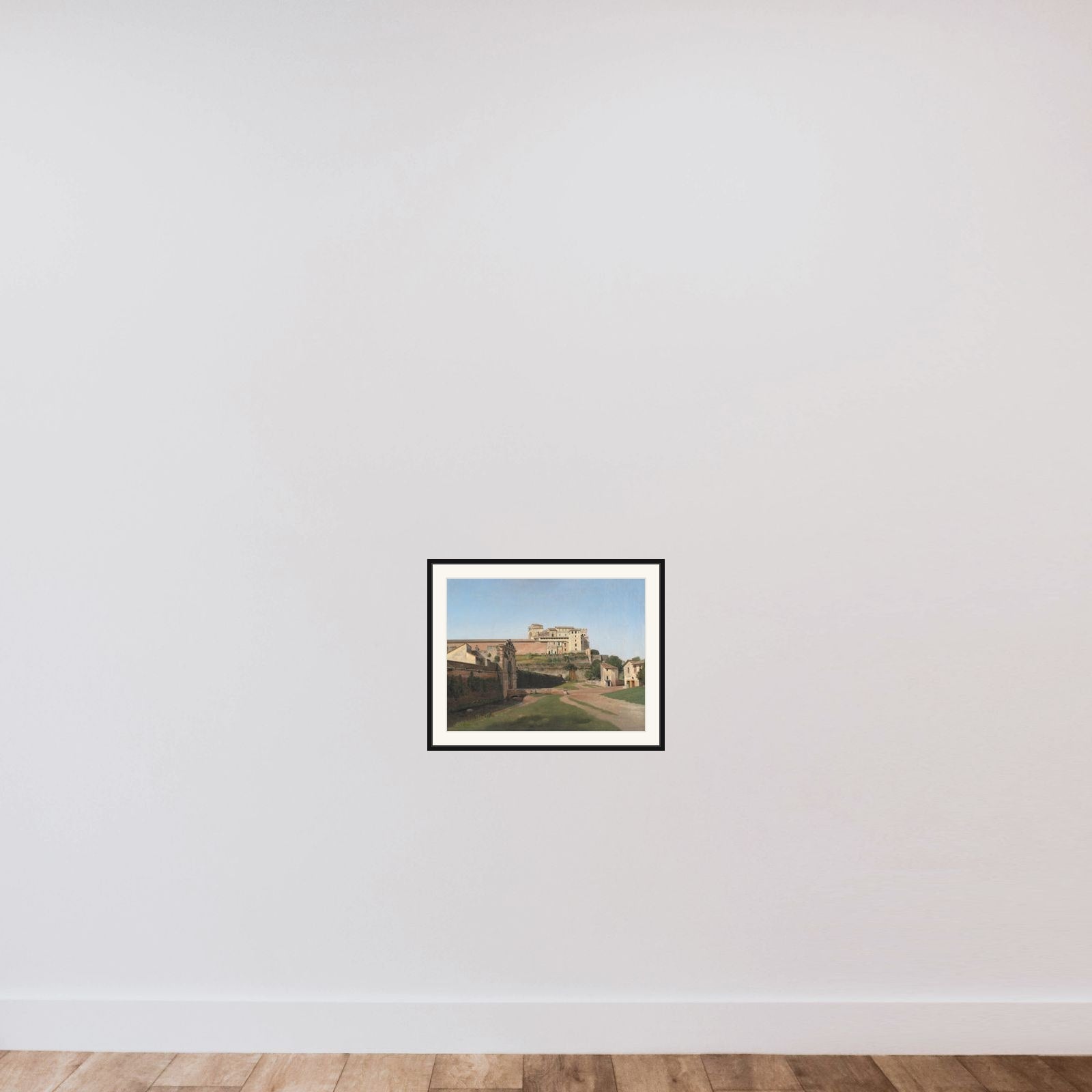 Porta Angelica og en del af Vatikanet framed — shown to scale