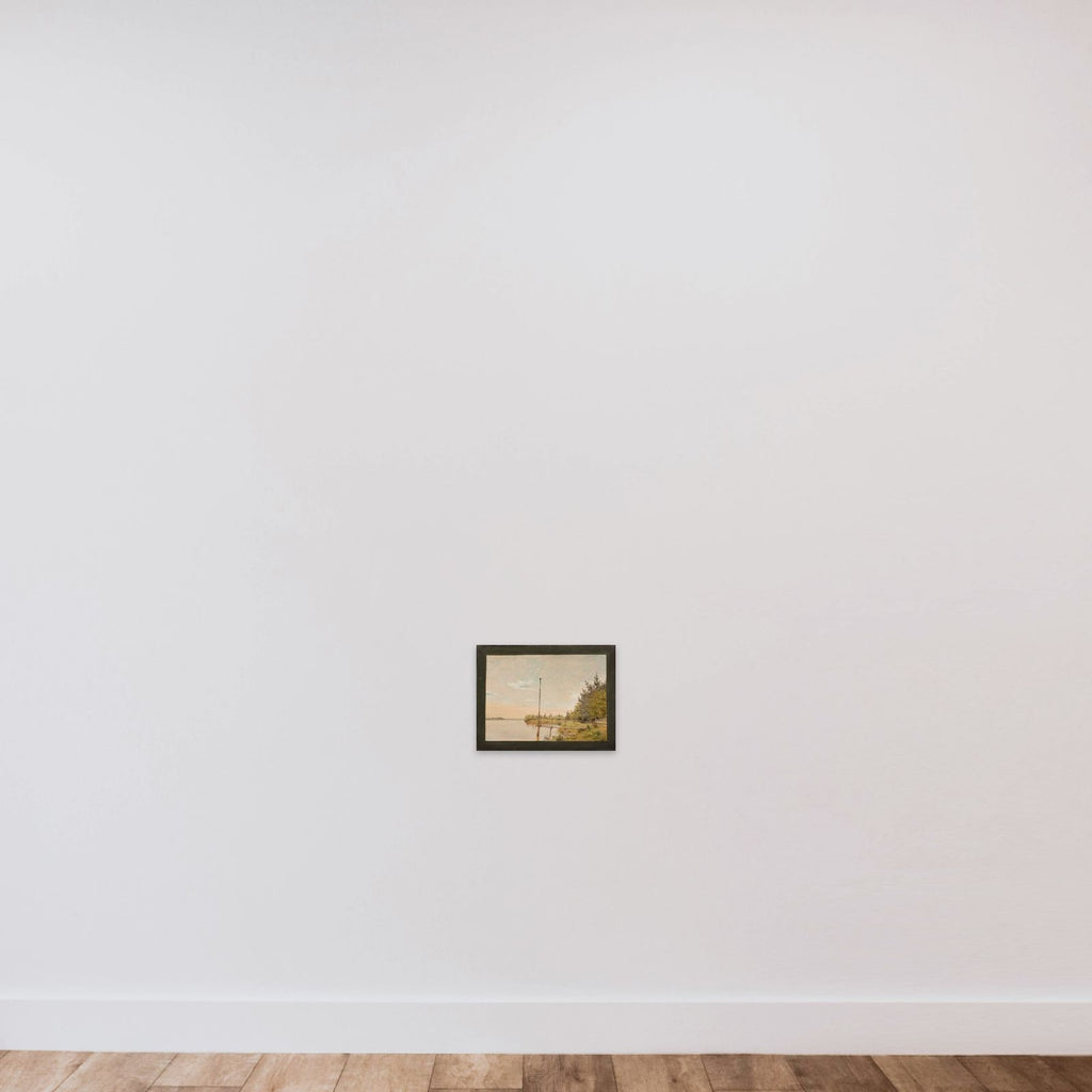 Udsigt fra Dosseringen ved Sortedamssøen mod Nørrebro. Studie unframed — shown to scale
