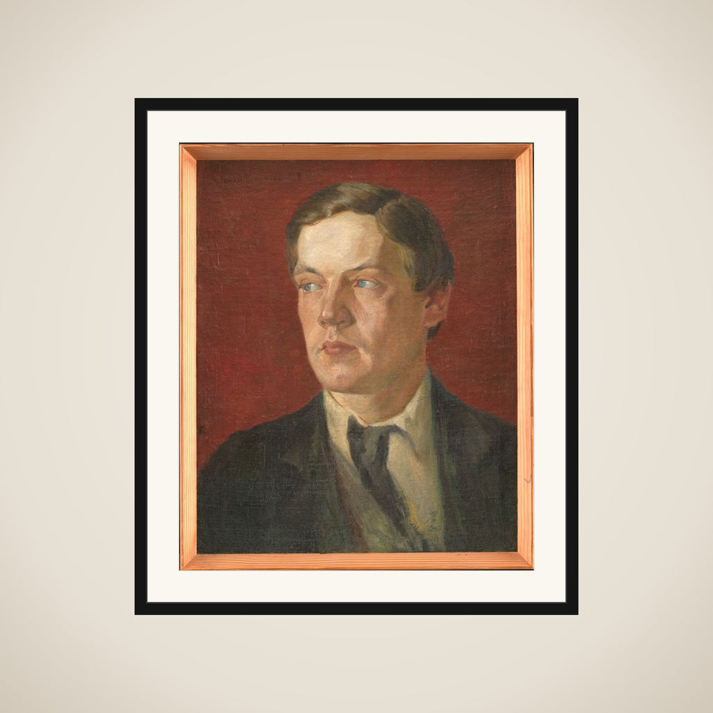 Portræt af den svenske maler Gustaf Wolmar framed