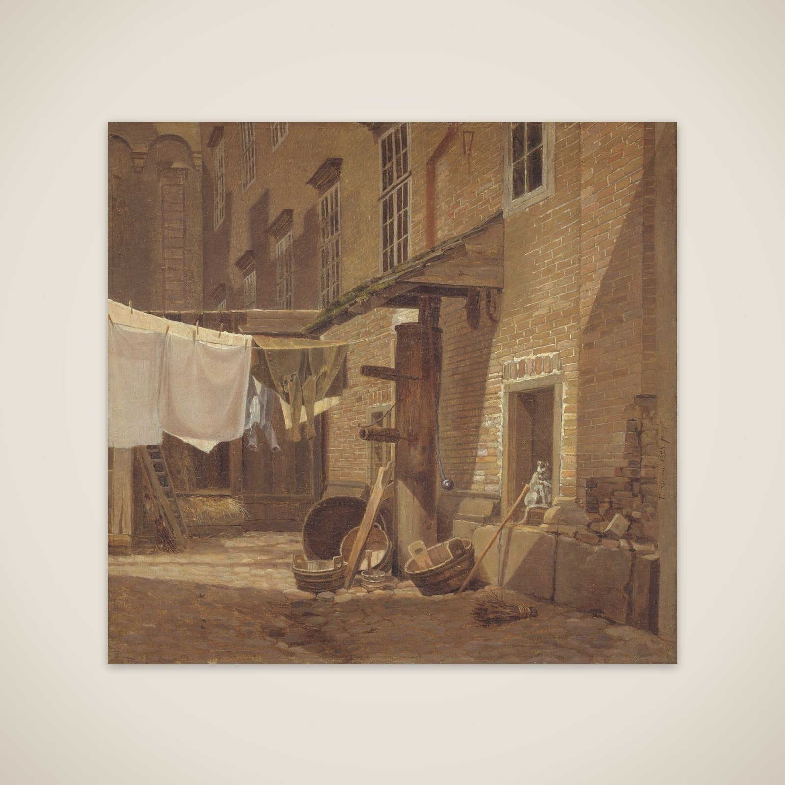 Baggård på Charlottenborg unframed print