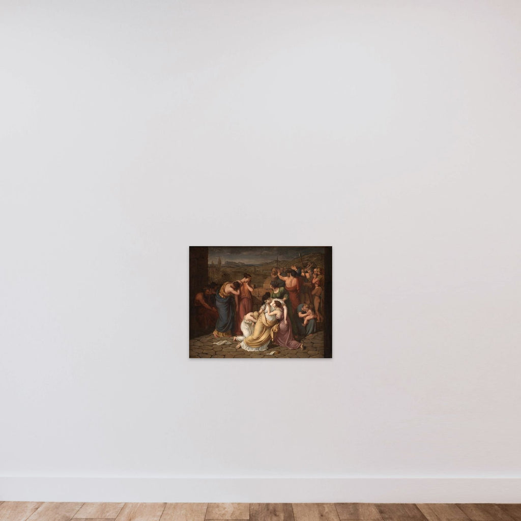 Andromache i afmagt ved synet af Hektors lig unframed — shown to scale