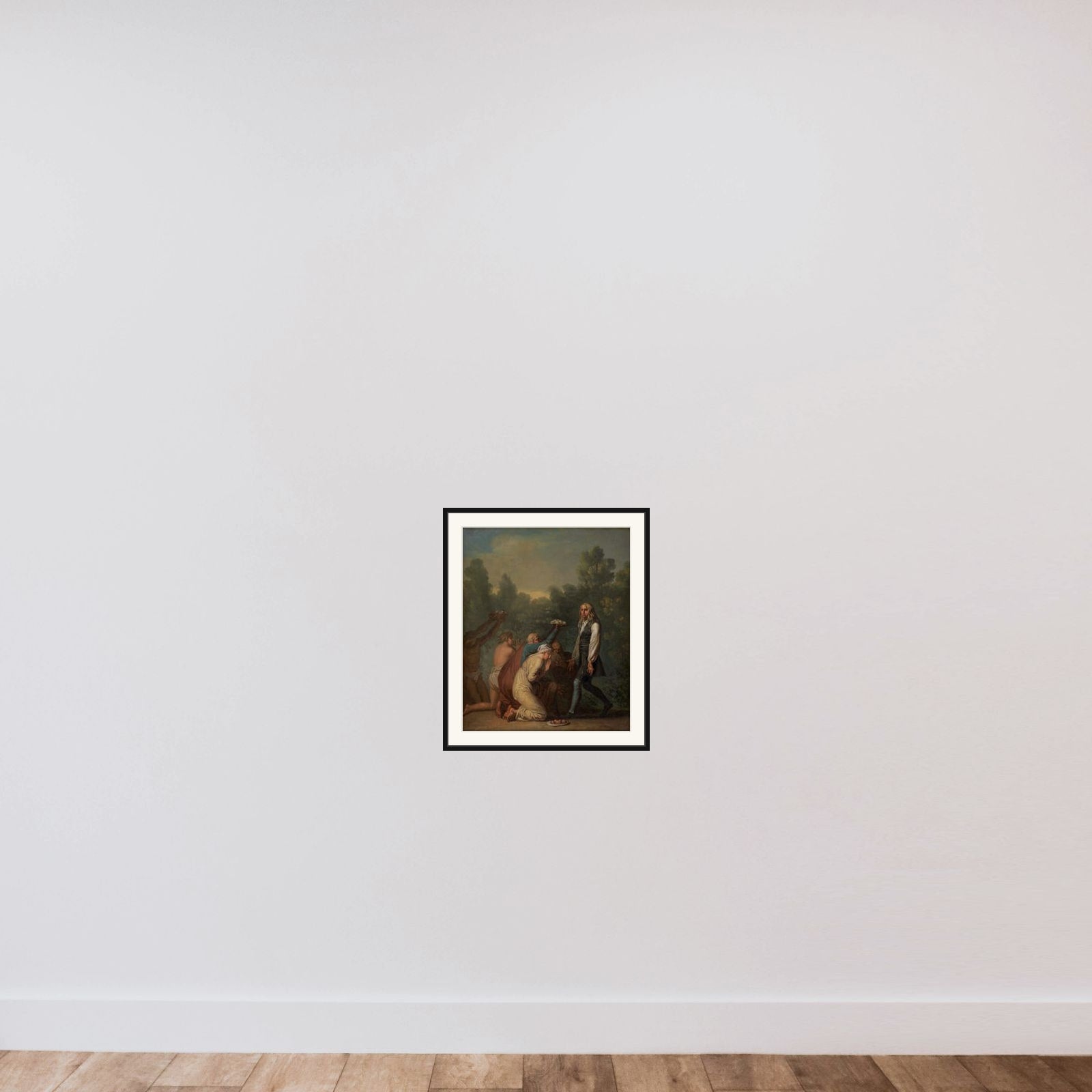 Niels Klim hyldes af qvamiterne framed — shown to scale
