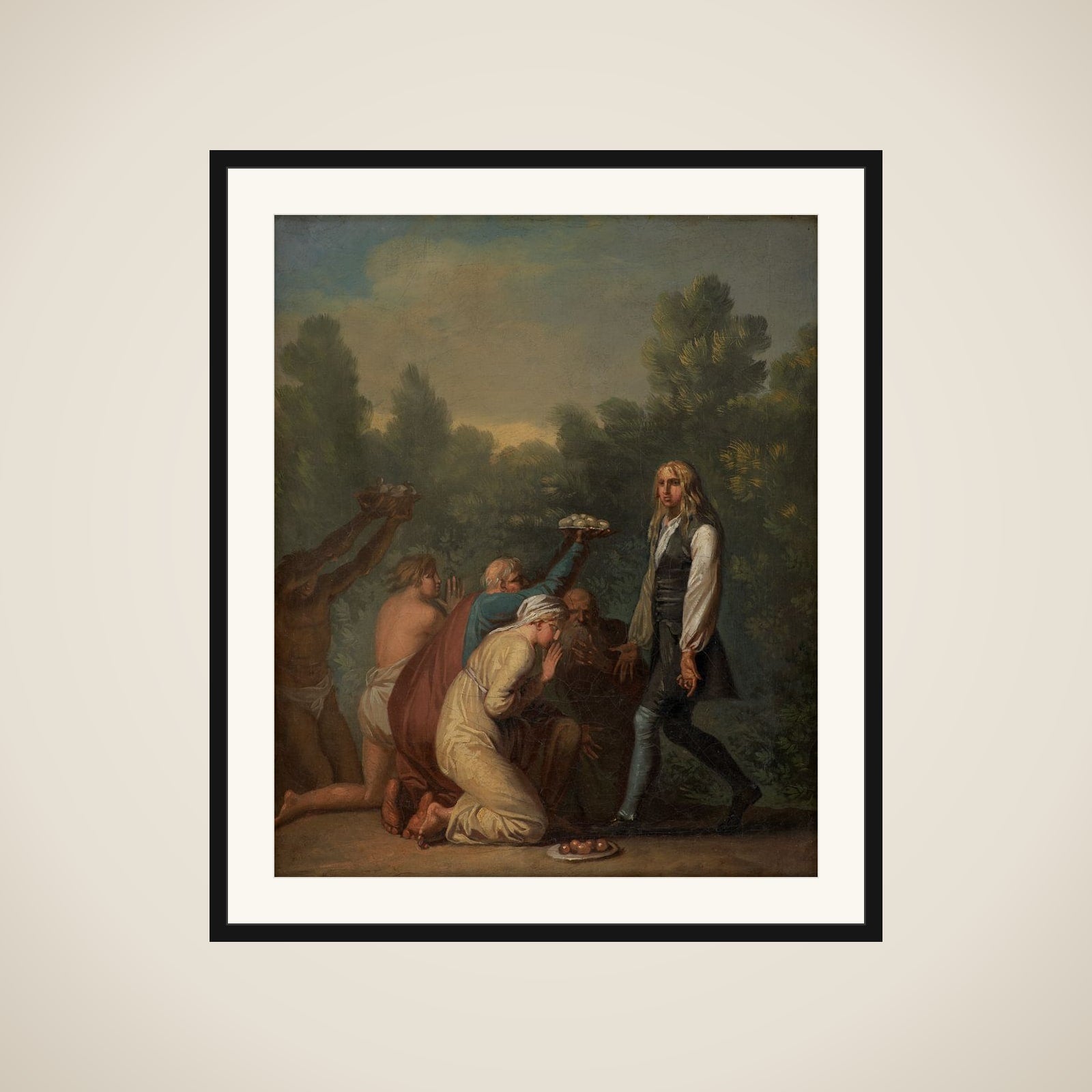 Niels Klim hyldes af qvamiterne framed