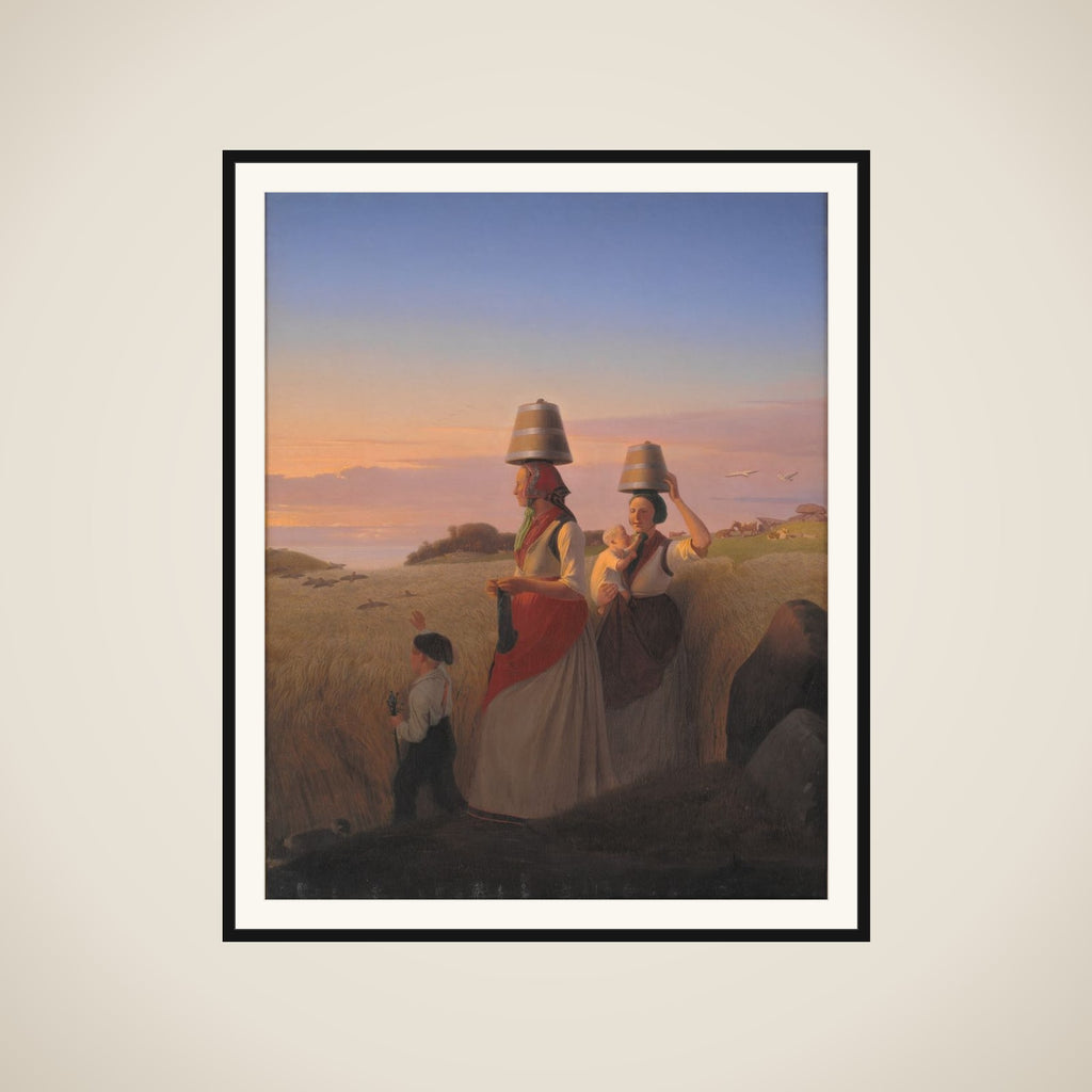 Landlig scene framed