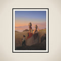 Landlig scene framed