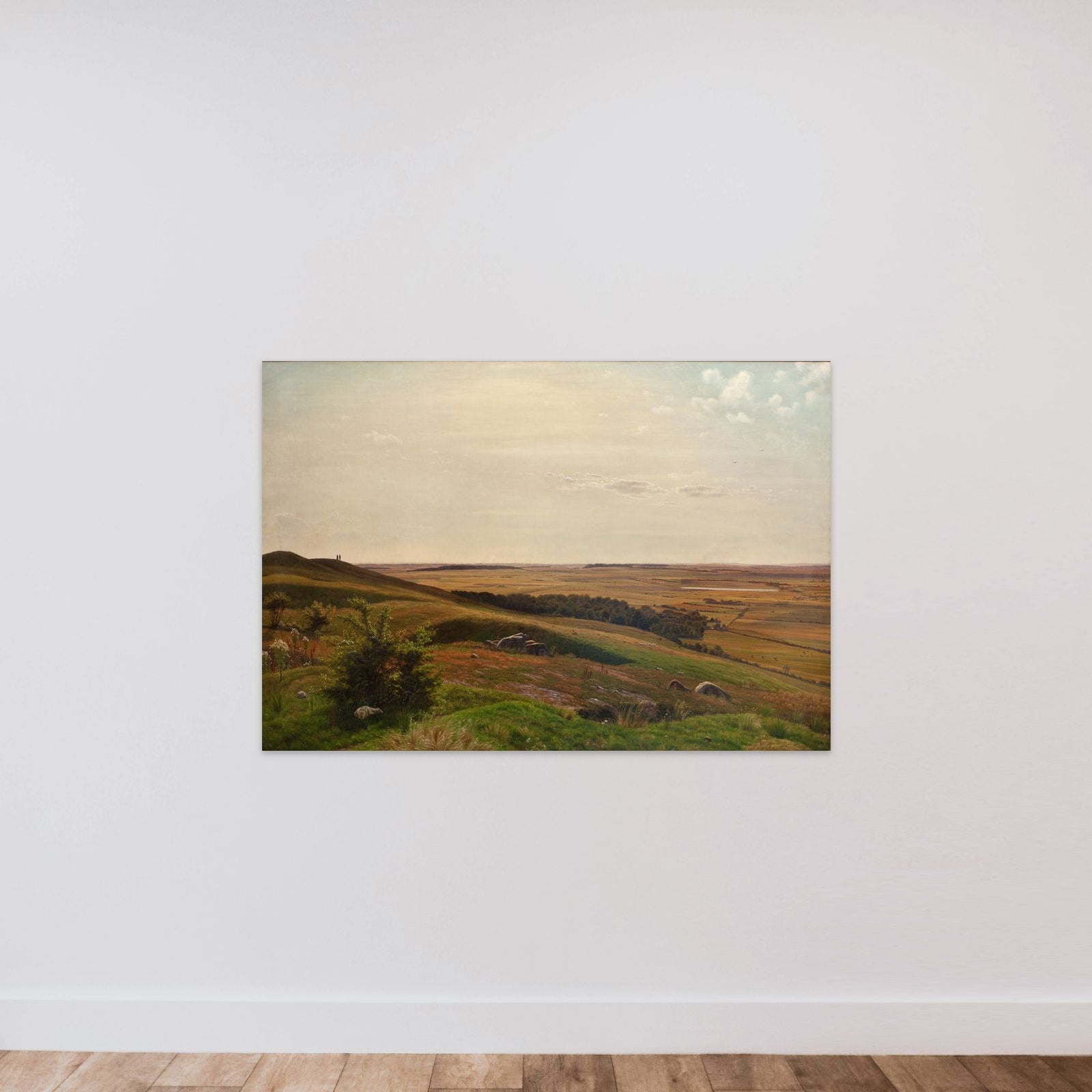 Bjerglide i nærheden af Horsens. Eftermiddag unframed — shown to scale