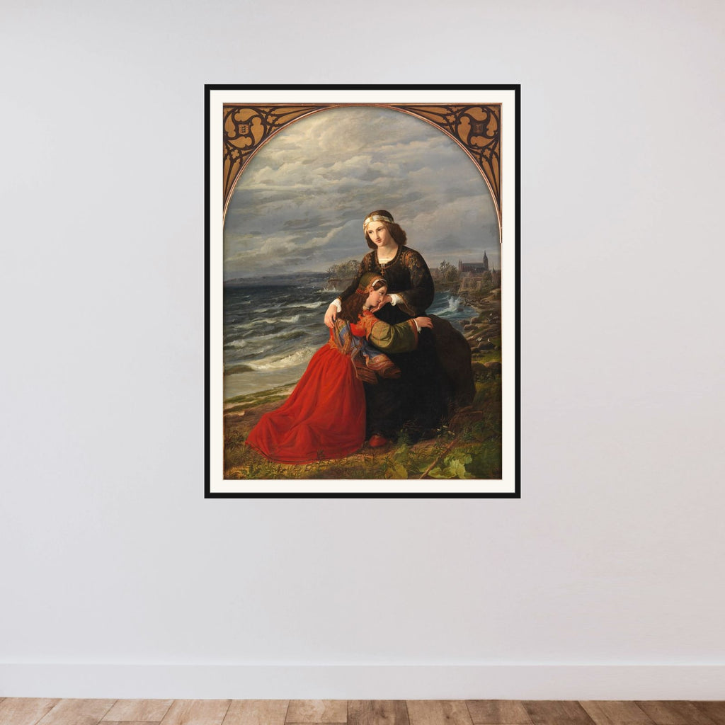 Marsk Stigs forladte døtre framed — shown to scale