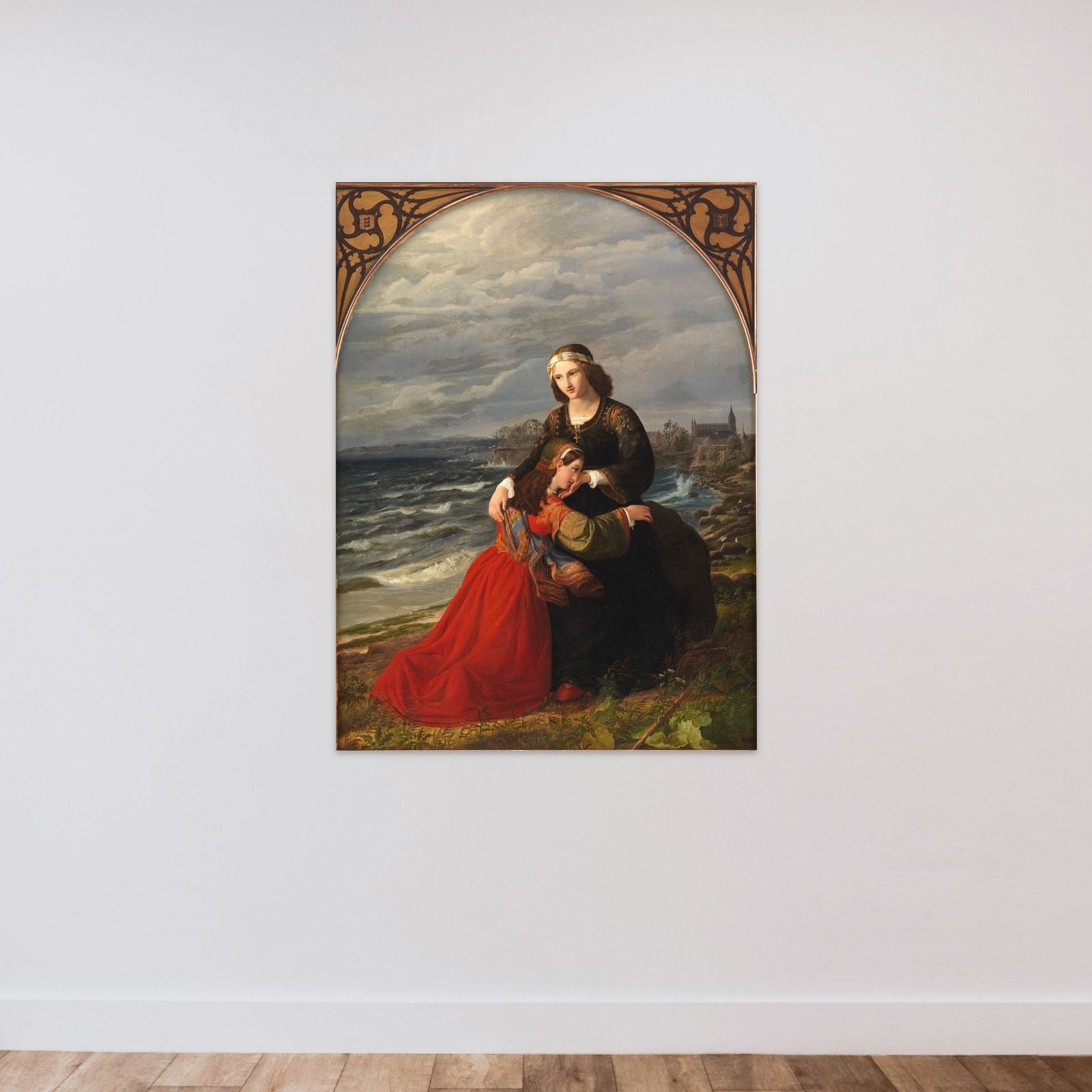 Marsk Stigs forladte døtre unframed — shown to scale