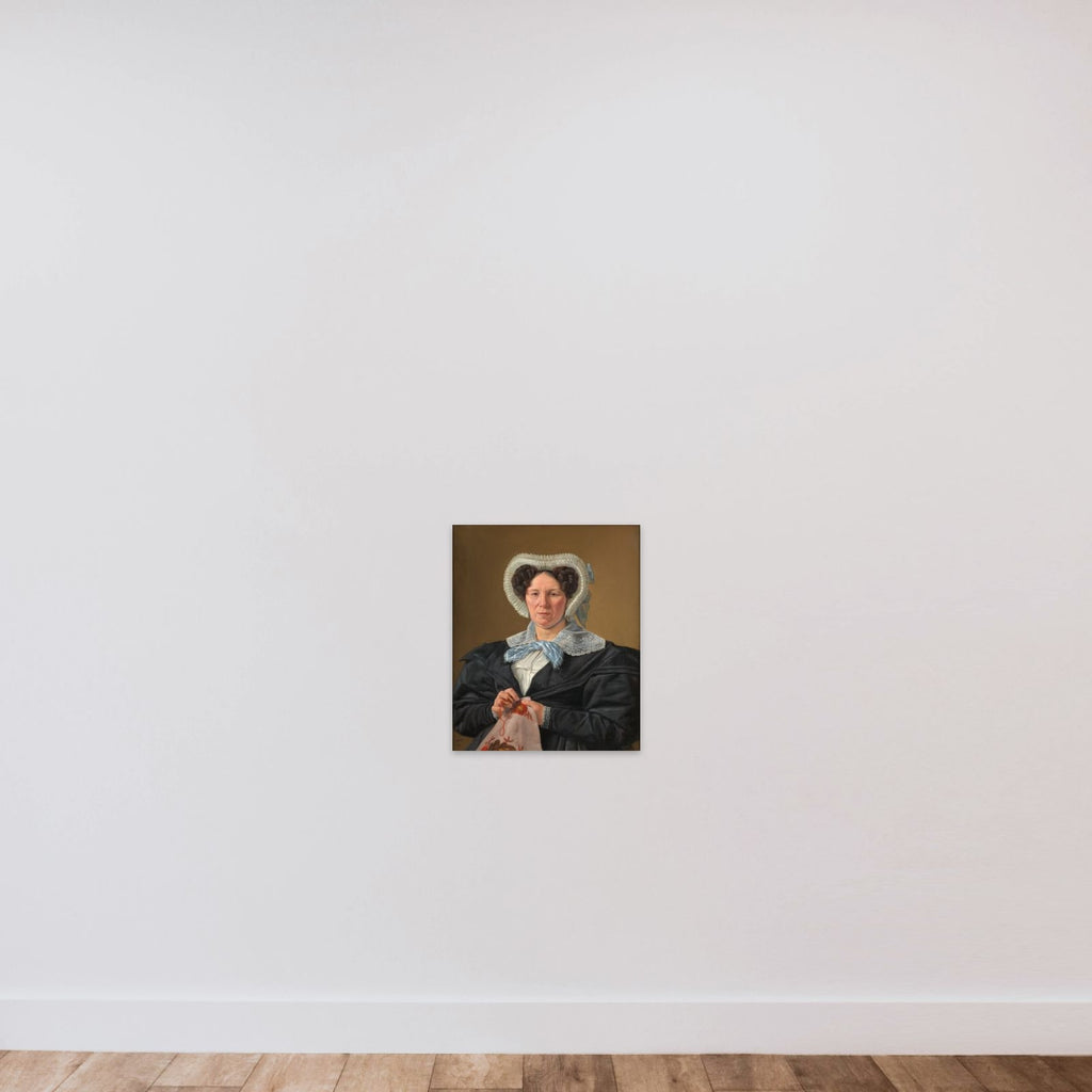 Kunstnerens moder, Frederikke Eleonore Cathrine Rørbye, f. Stockfleth (1773-1851) unframed — shown to scale