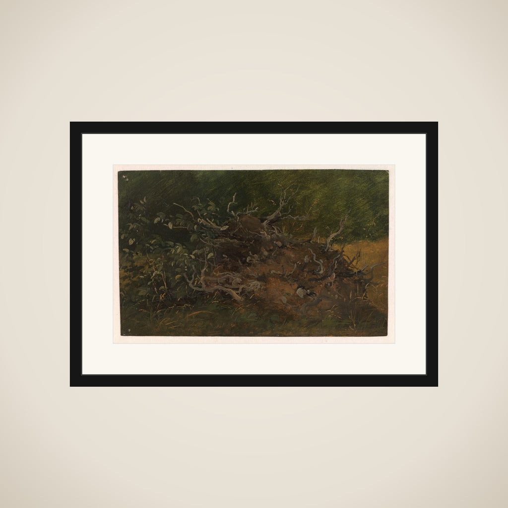 Studie af et stød framed