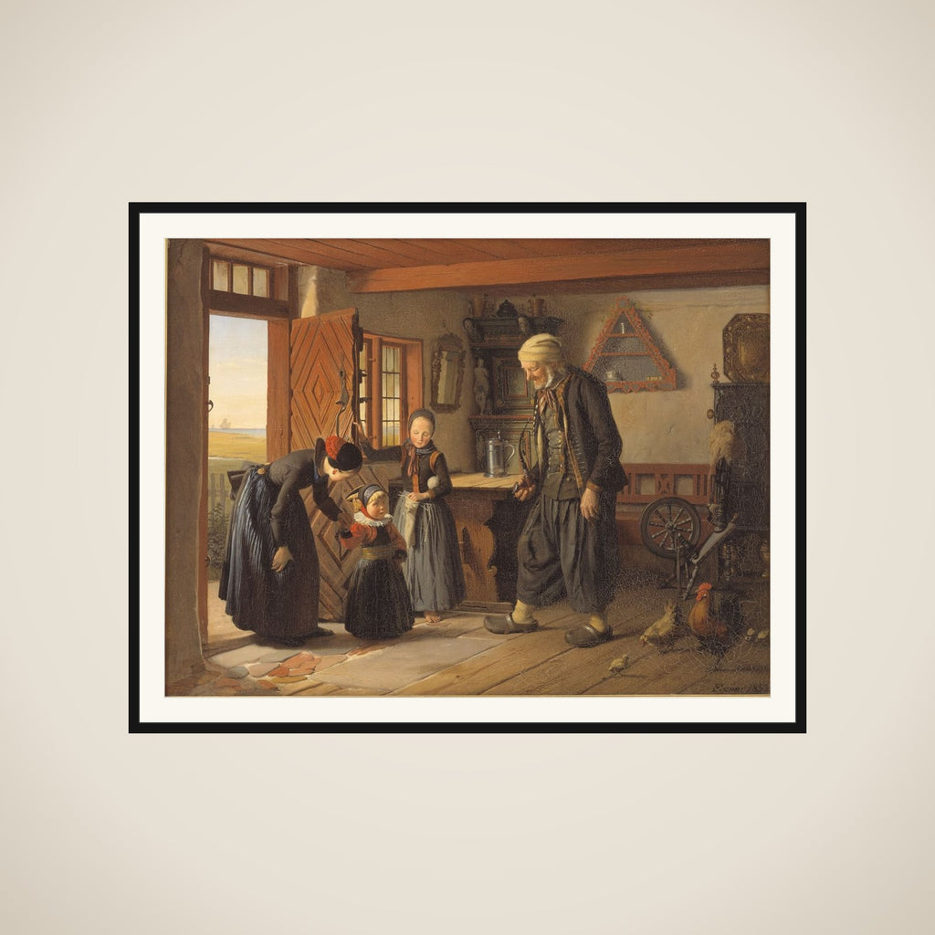 Besøget hos bedstefader framed