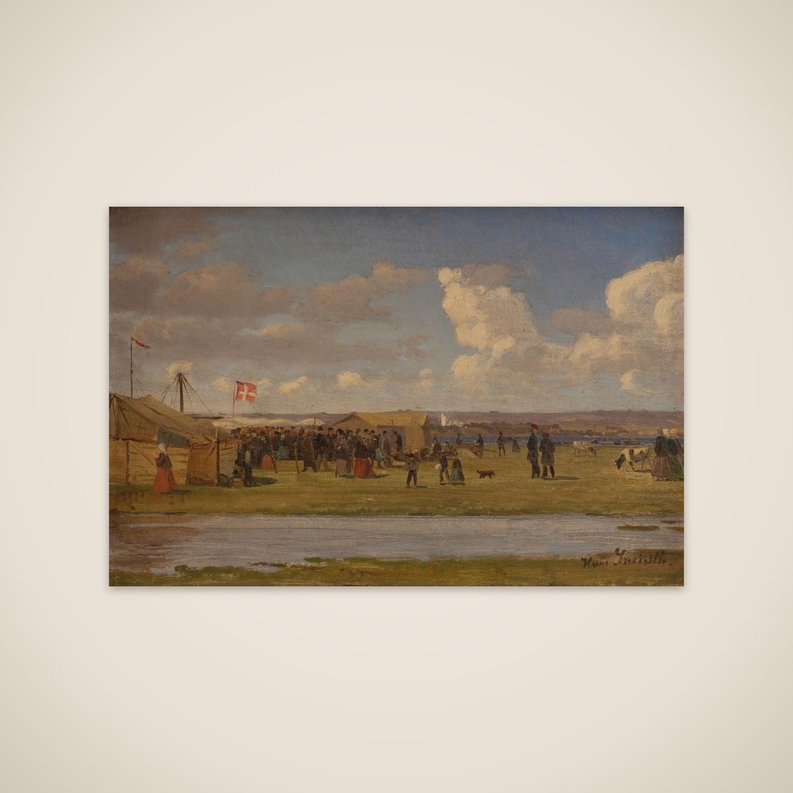 Fur marked unframed print