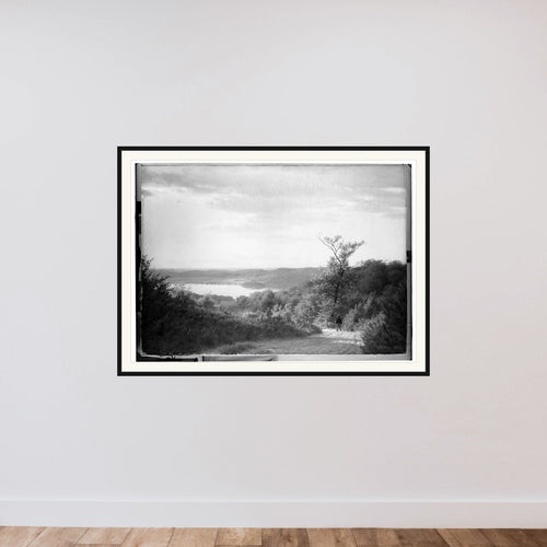 Eftermiddag ved Himmelbjerget framed — shown to scale