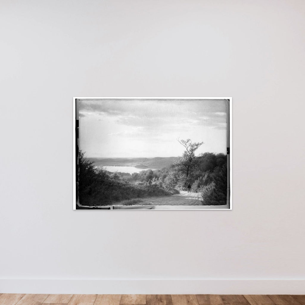 Eftermiddag ved Himmelbjerget unframed — shown to scale