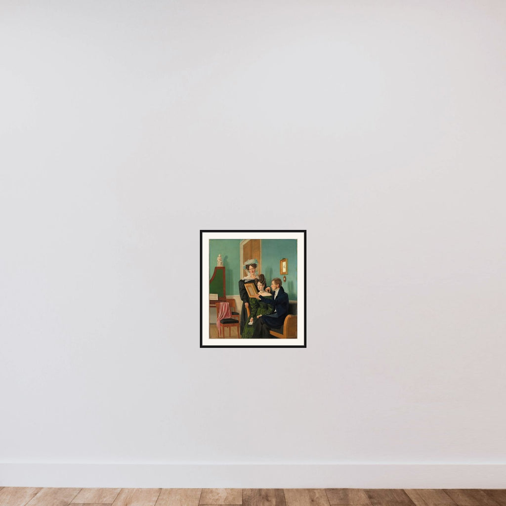 Familien Raffenberg framed — shown to scale