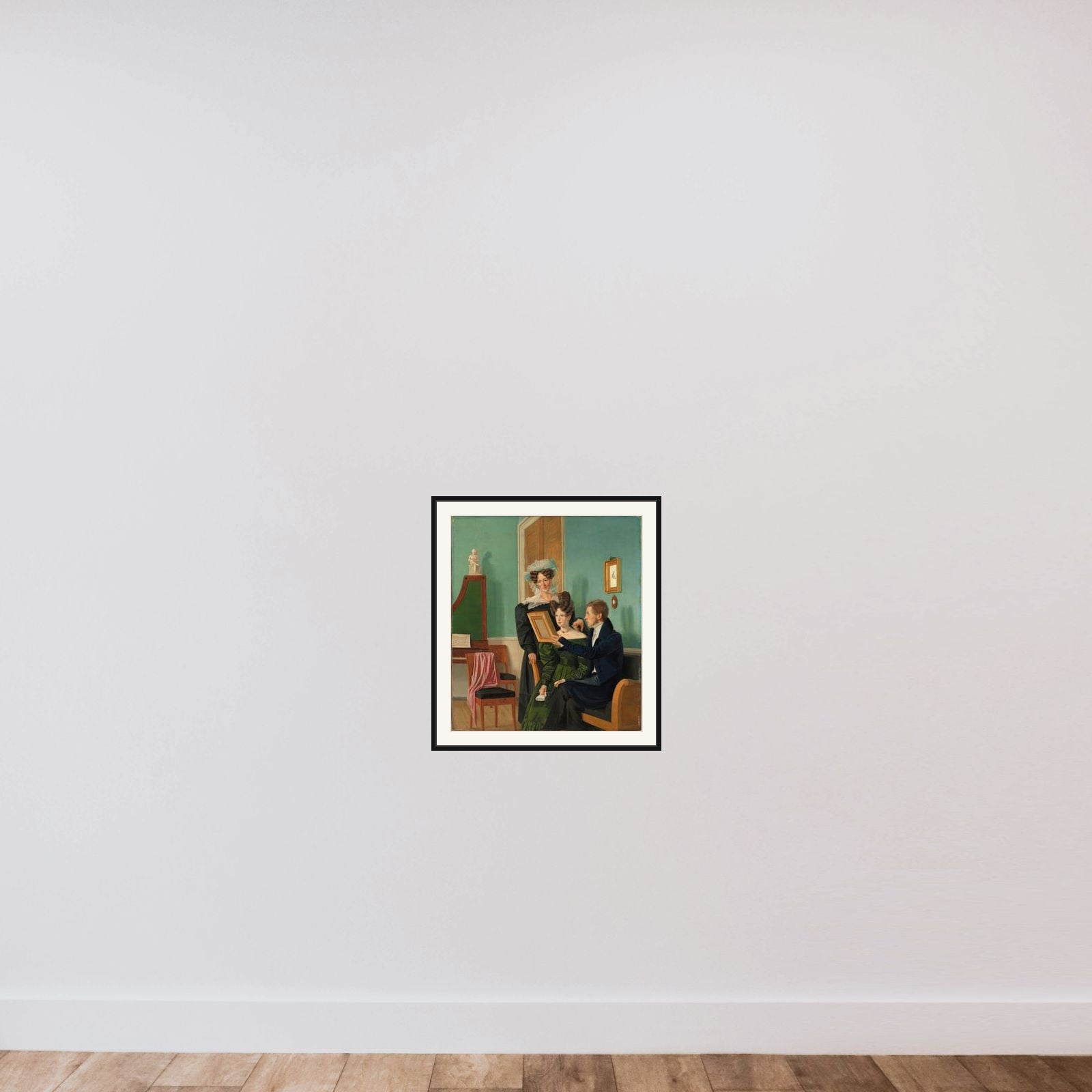Familien Raffenberg framed — shown to scale