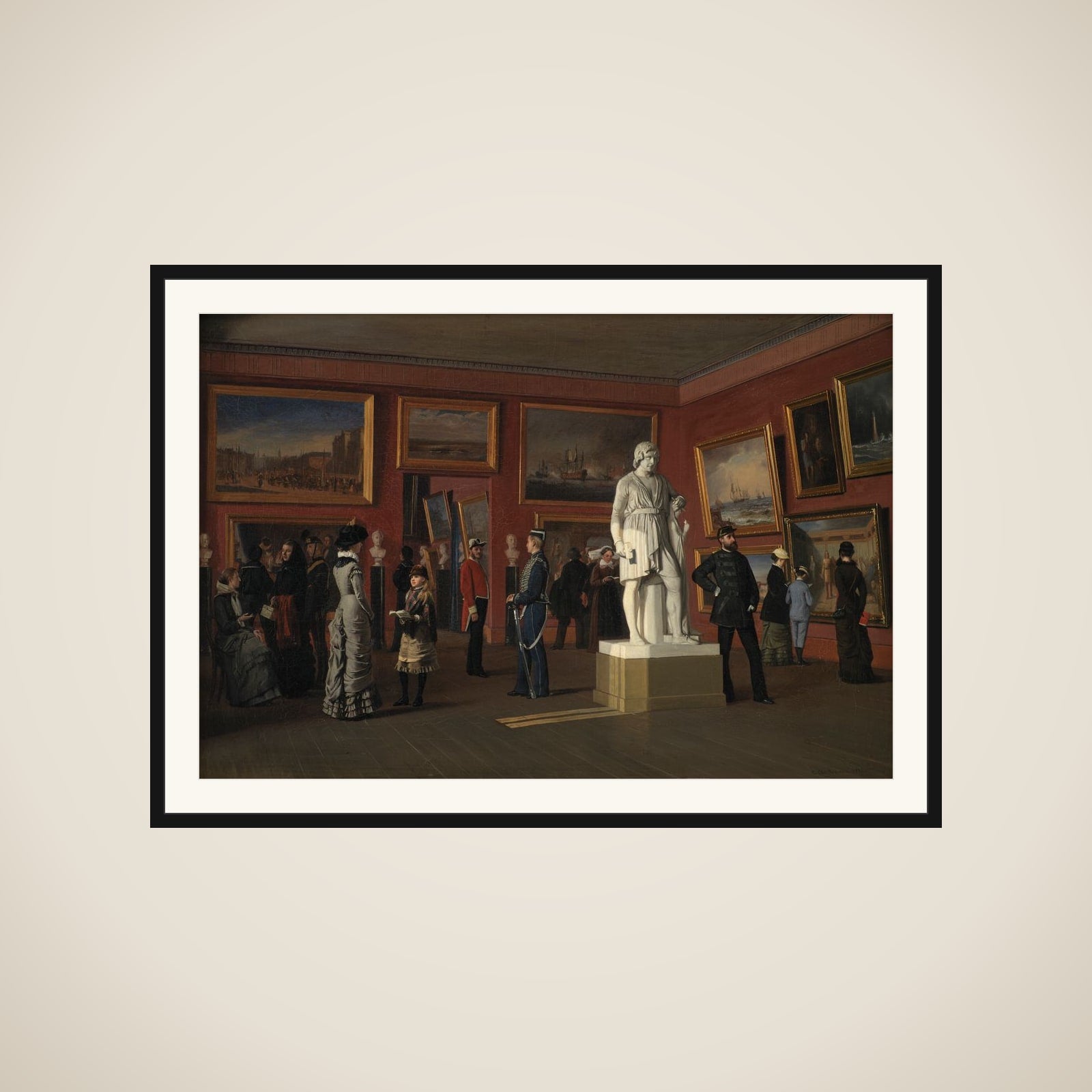 Fra Den Kongelige Malerisamling på Christiansborg Slot framed