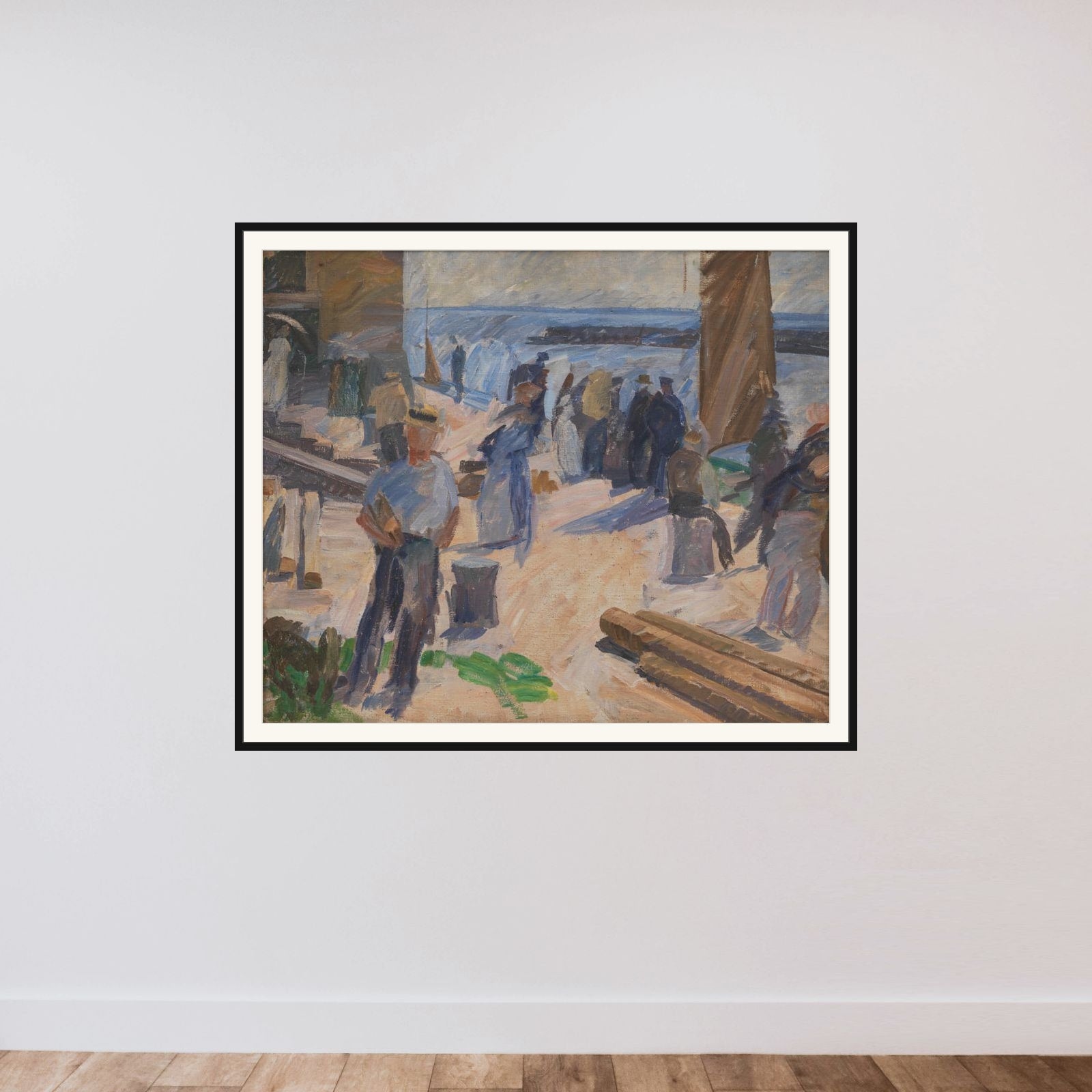 Postbåden kommer. Christiansø framed — shown to scale