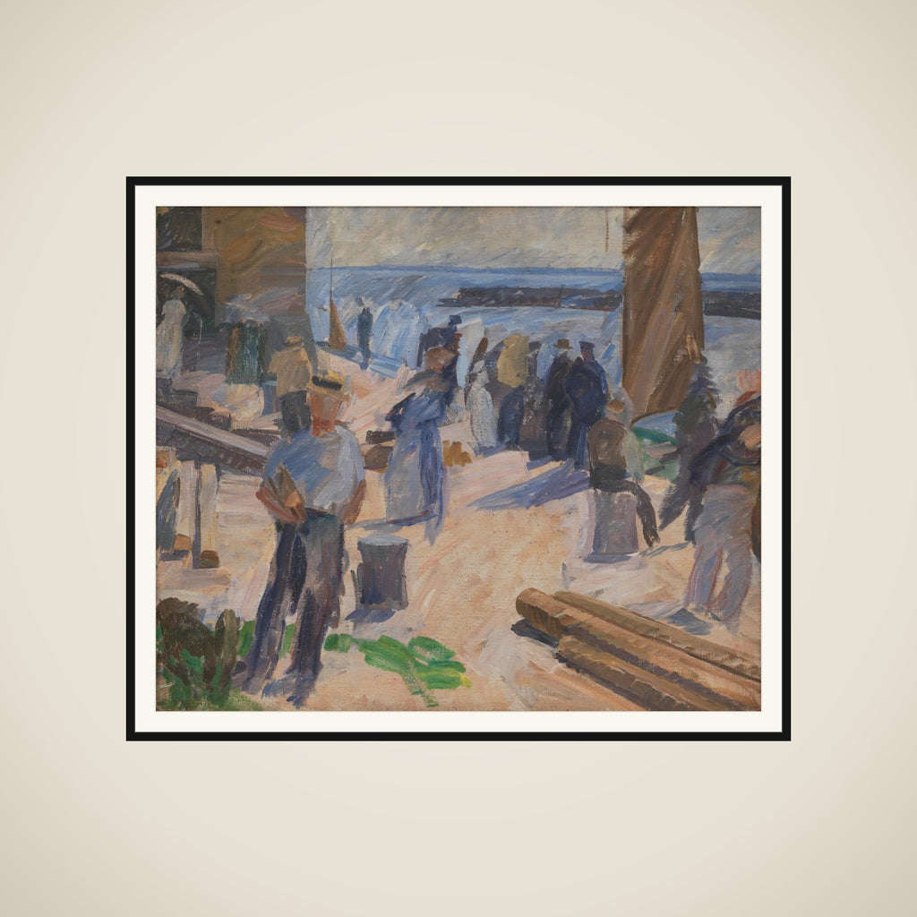 Postbåden kommer. Christiansø framed