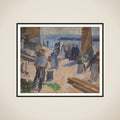 Postbåden kommer. Christiansø framed