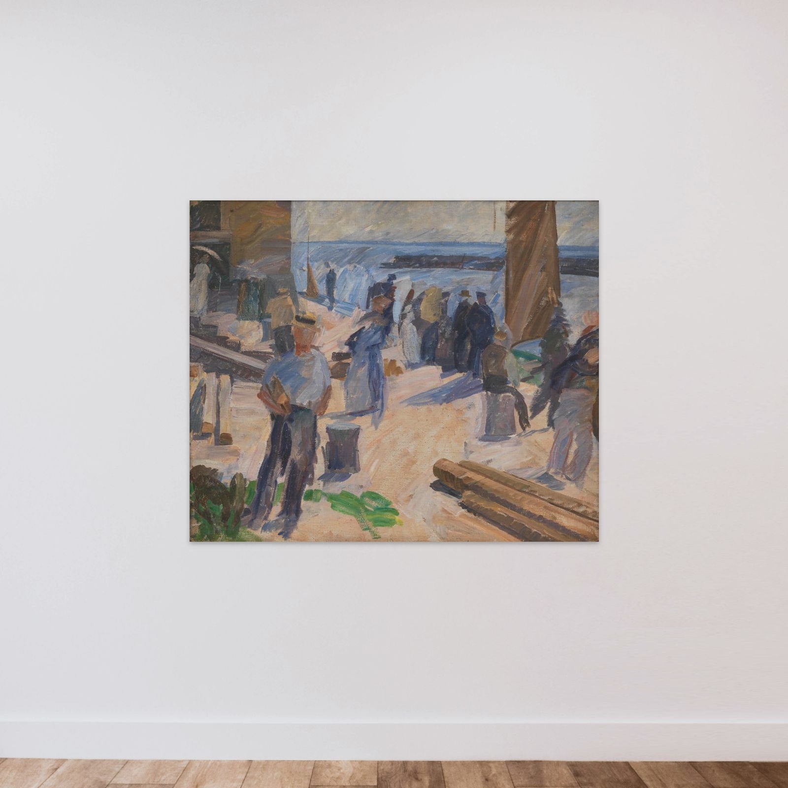 Postbåden kommer. Christiansø unframed — shown to scale