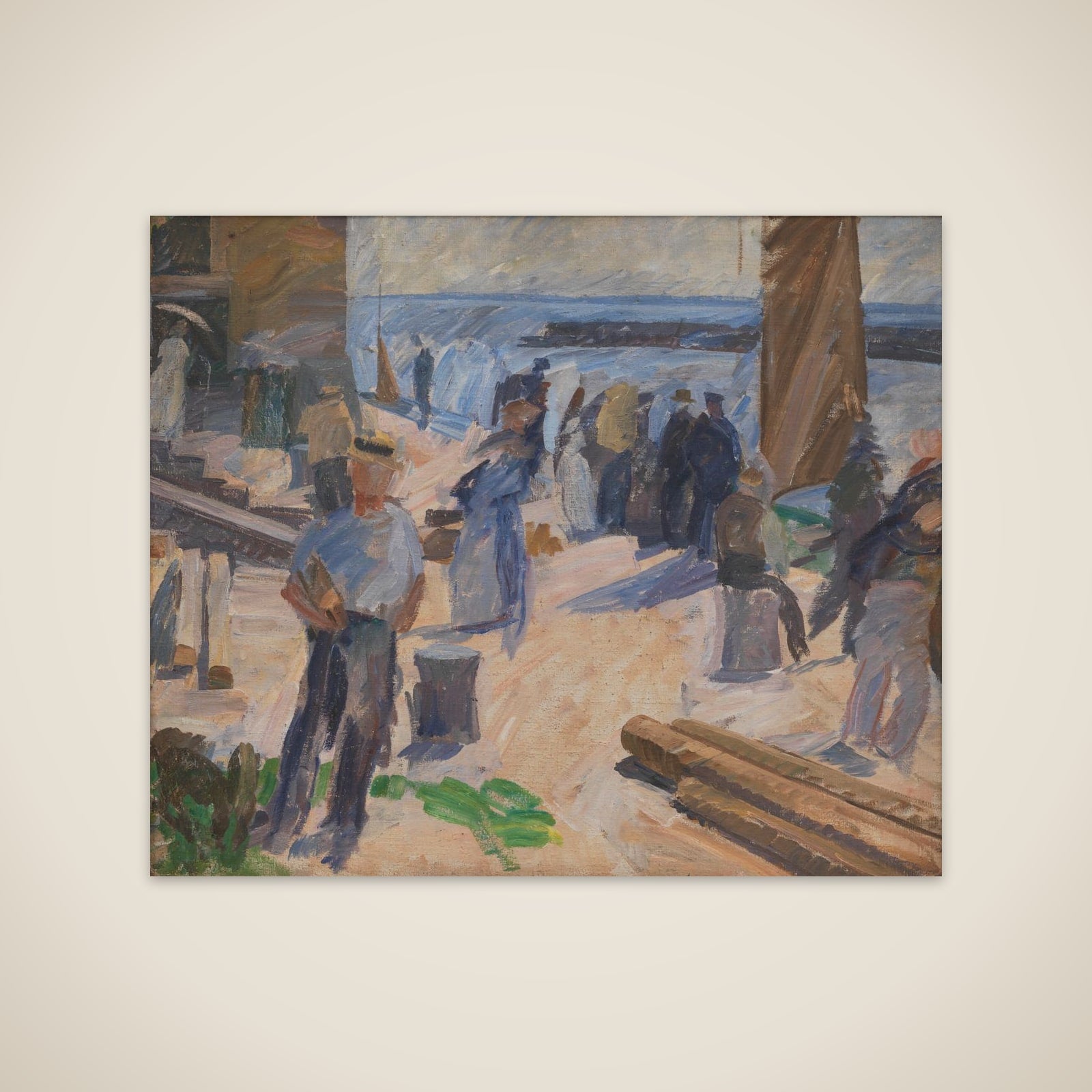 Postbåden kommer. Christiansø unframed print