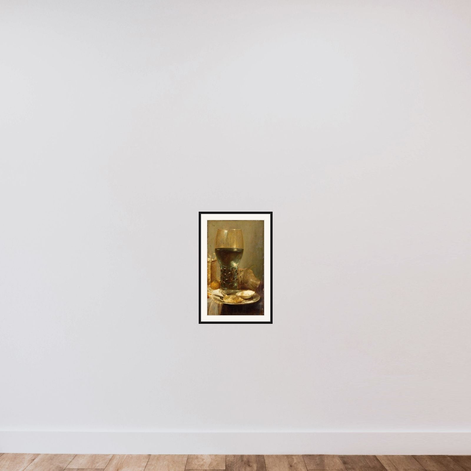 Stilleben framed — shown to scale