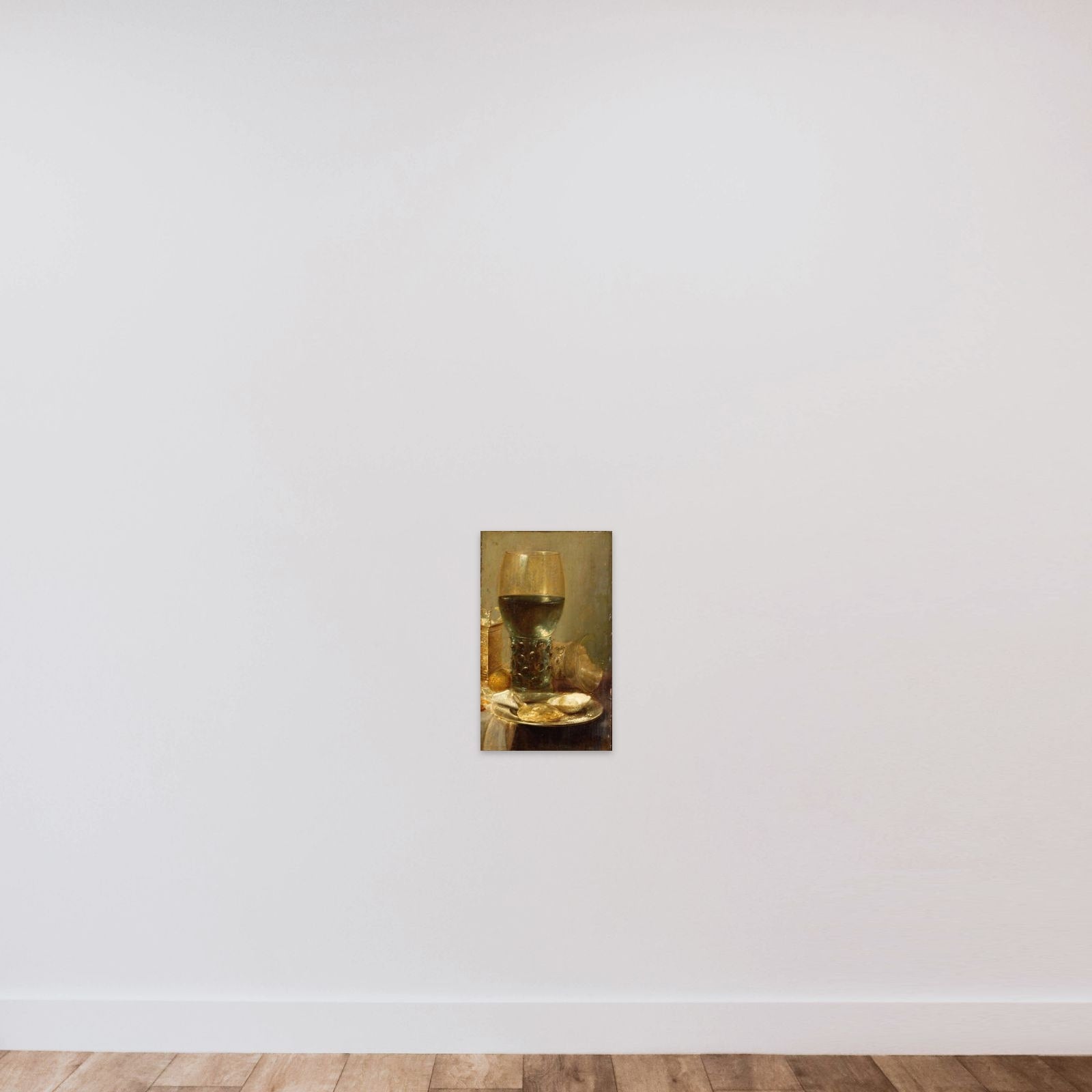 Stilleben unframed — shown to scale