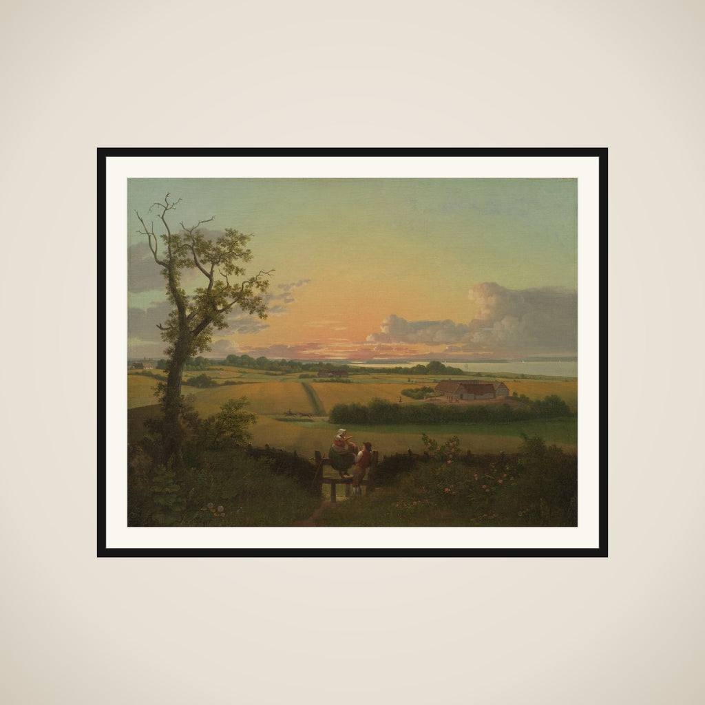 Landskab med stente, Møn framed