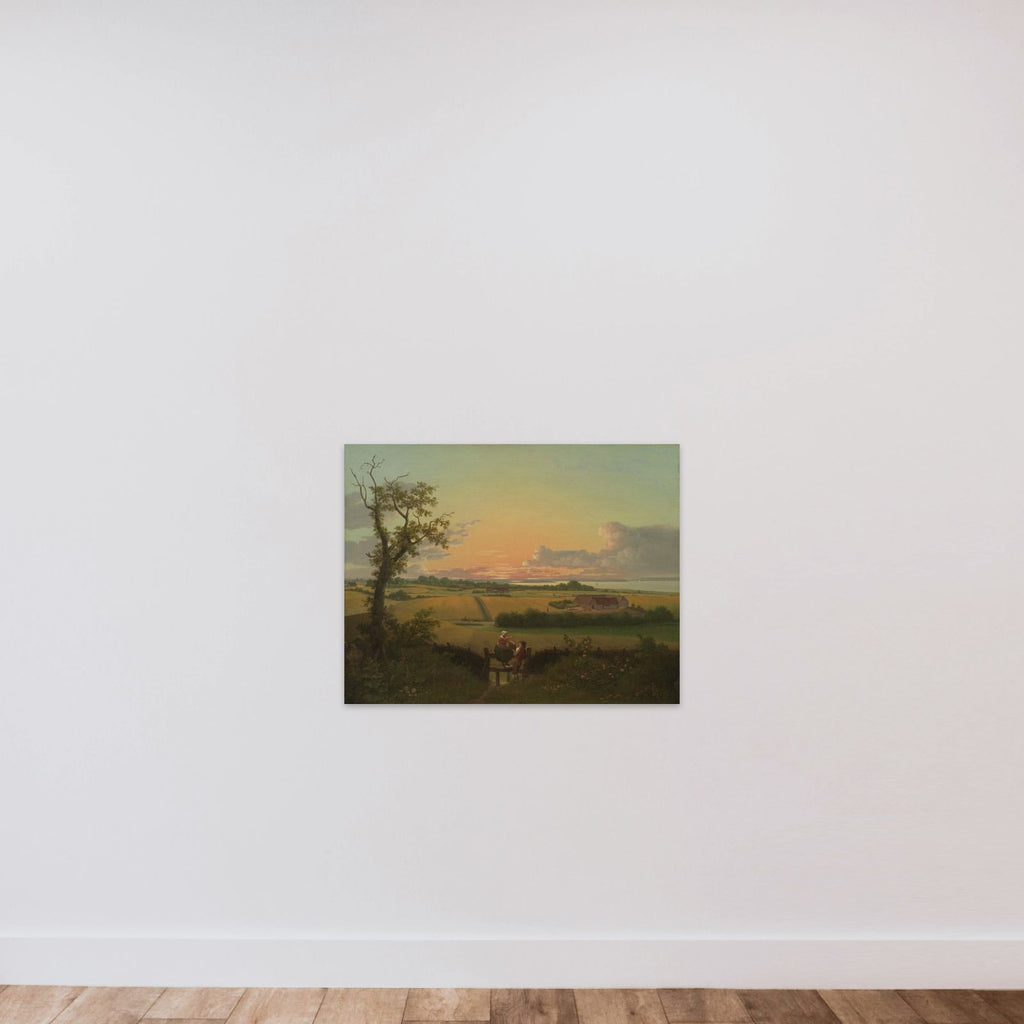 Landskab med stente, Møn unframed — shown to scale