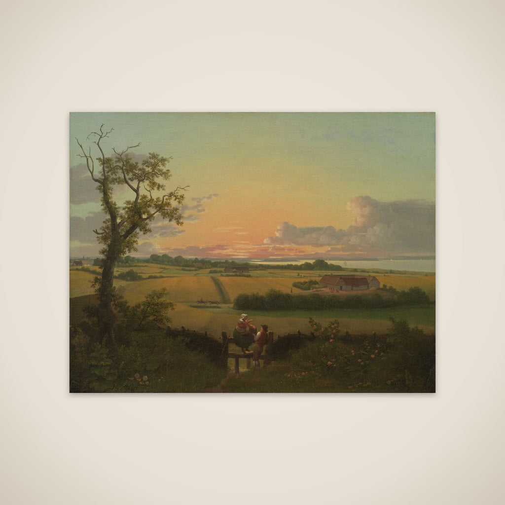 Landskab med stente, Møn unframed print